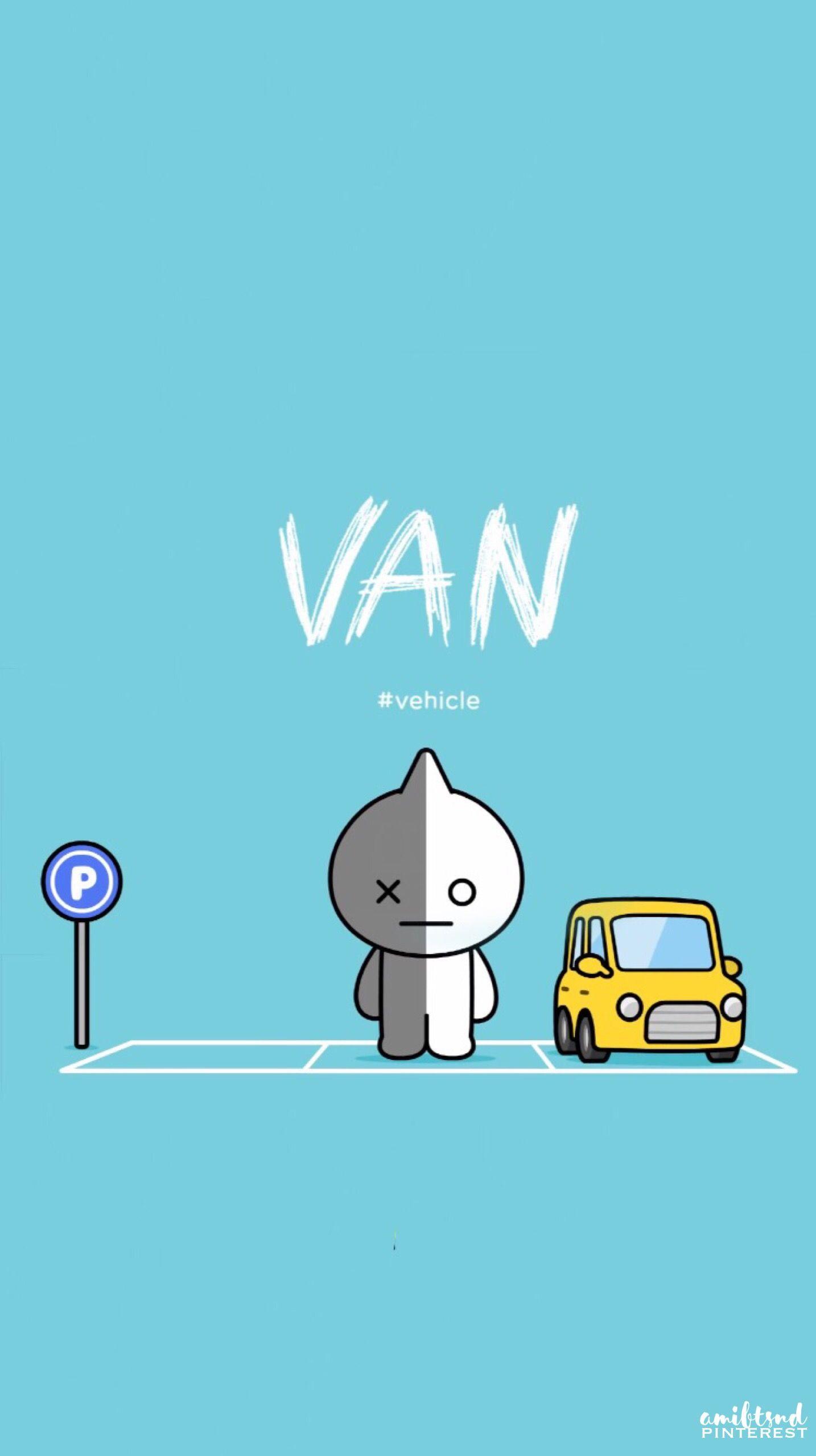 1434x2556 Bt21 Van With Name HD Wallpaper
