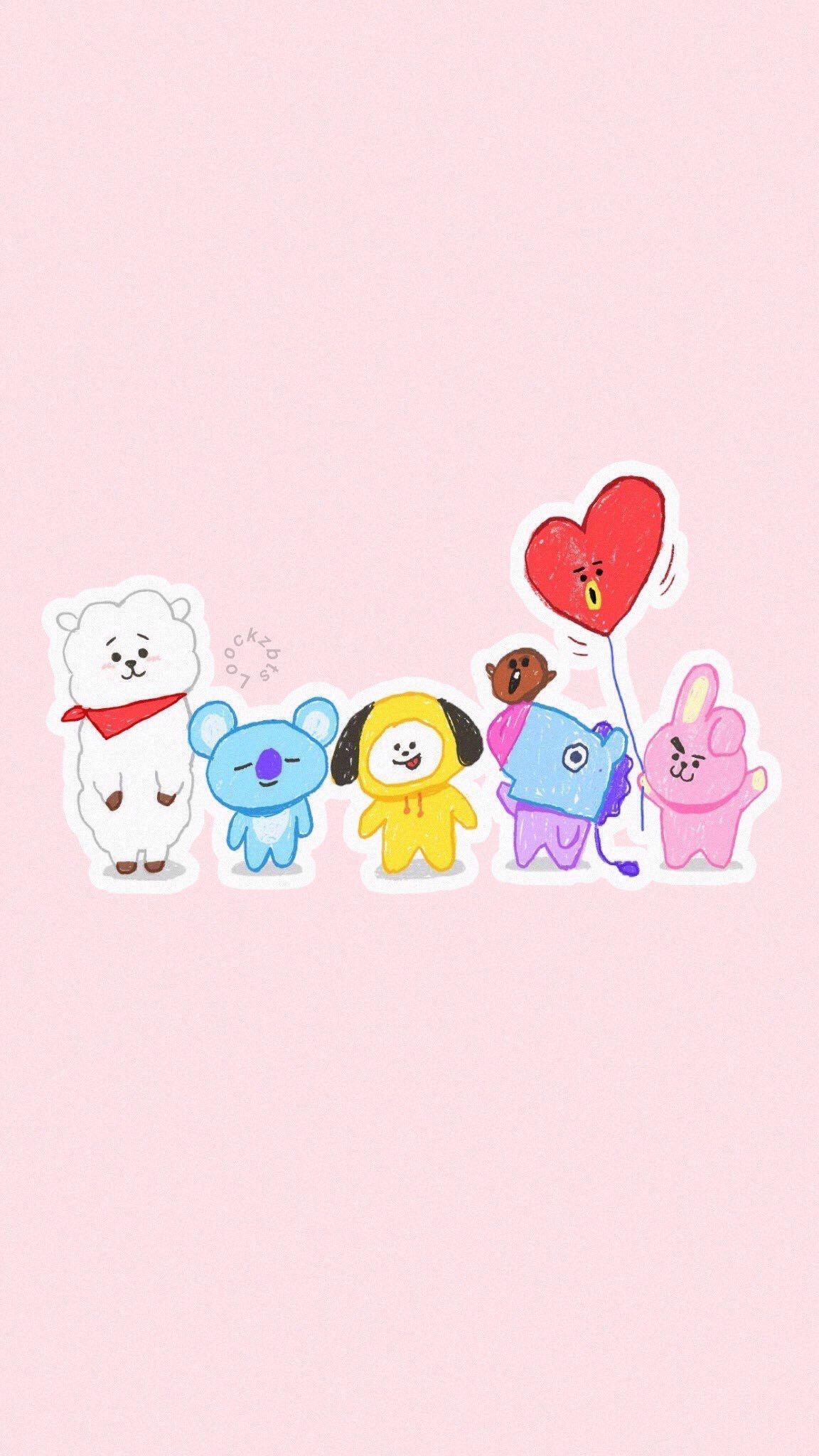 BT21 Aesthetic Wallpapers - Top Free BT21 Aesthetic Backgrounds ...