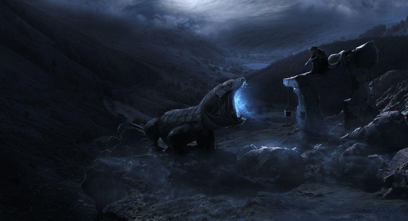 1393x755 Digital Art / Luring The Draccus. The kingkiller chronicles, Sci fi characters, Scenes