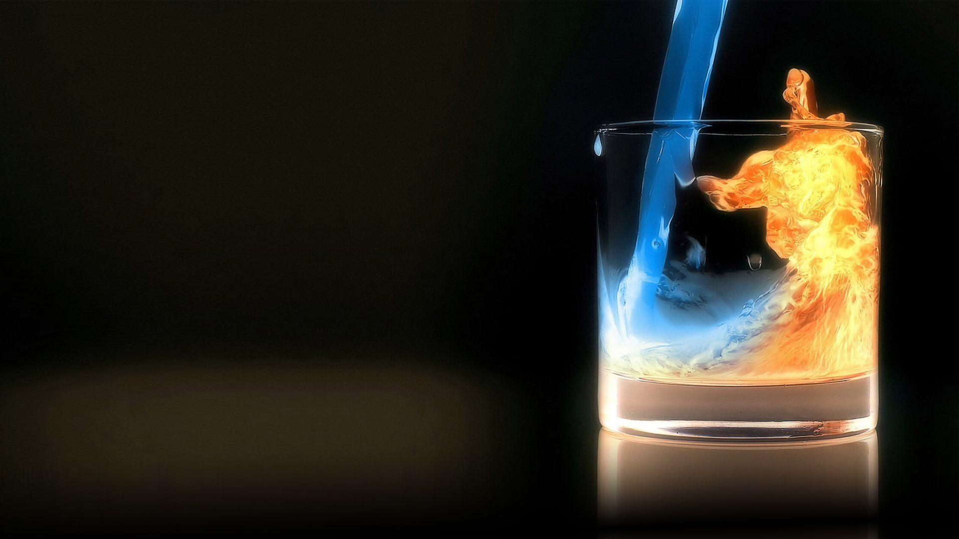 1920x1080 Water Fire