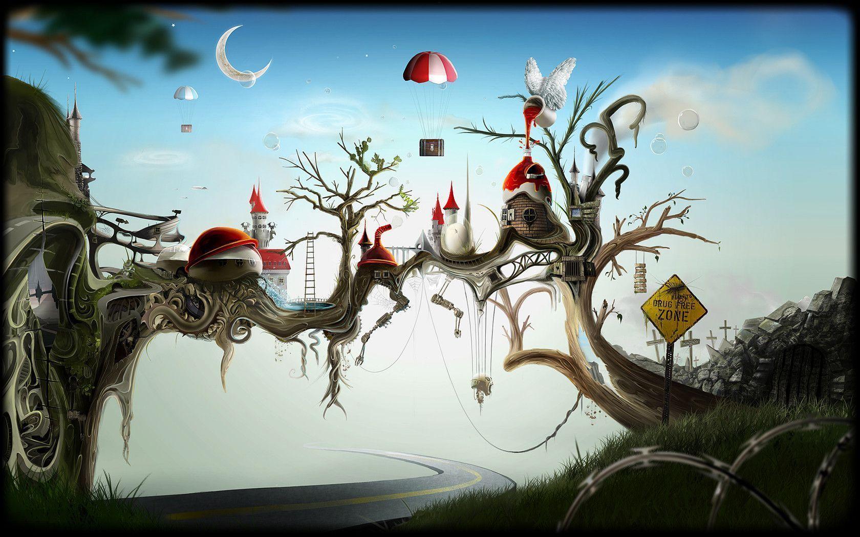 1680x1050 Surrealism Wallpaper