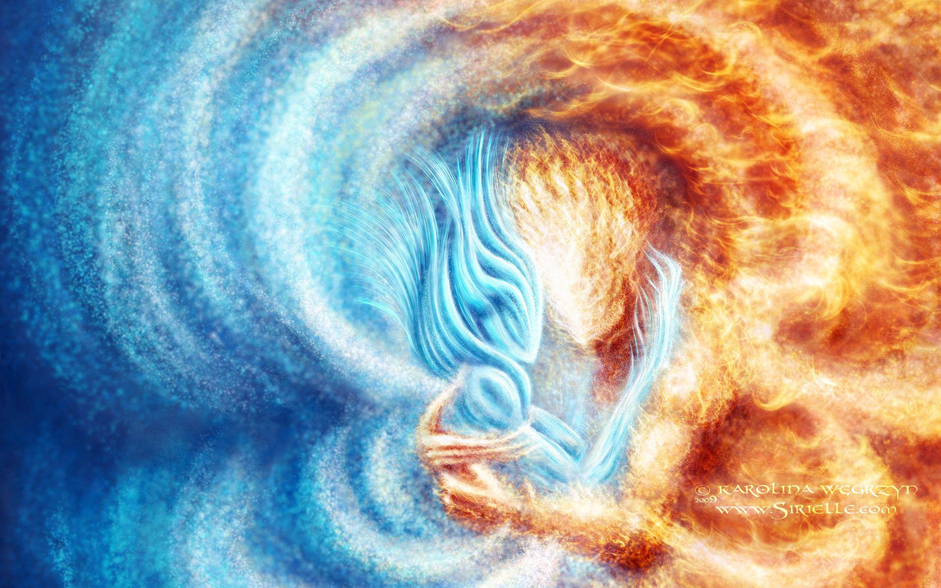 1920x1200 Fire And Water Couple
