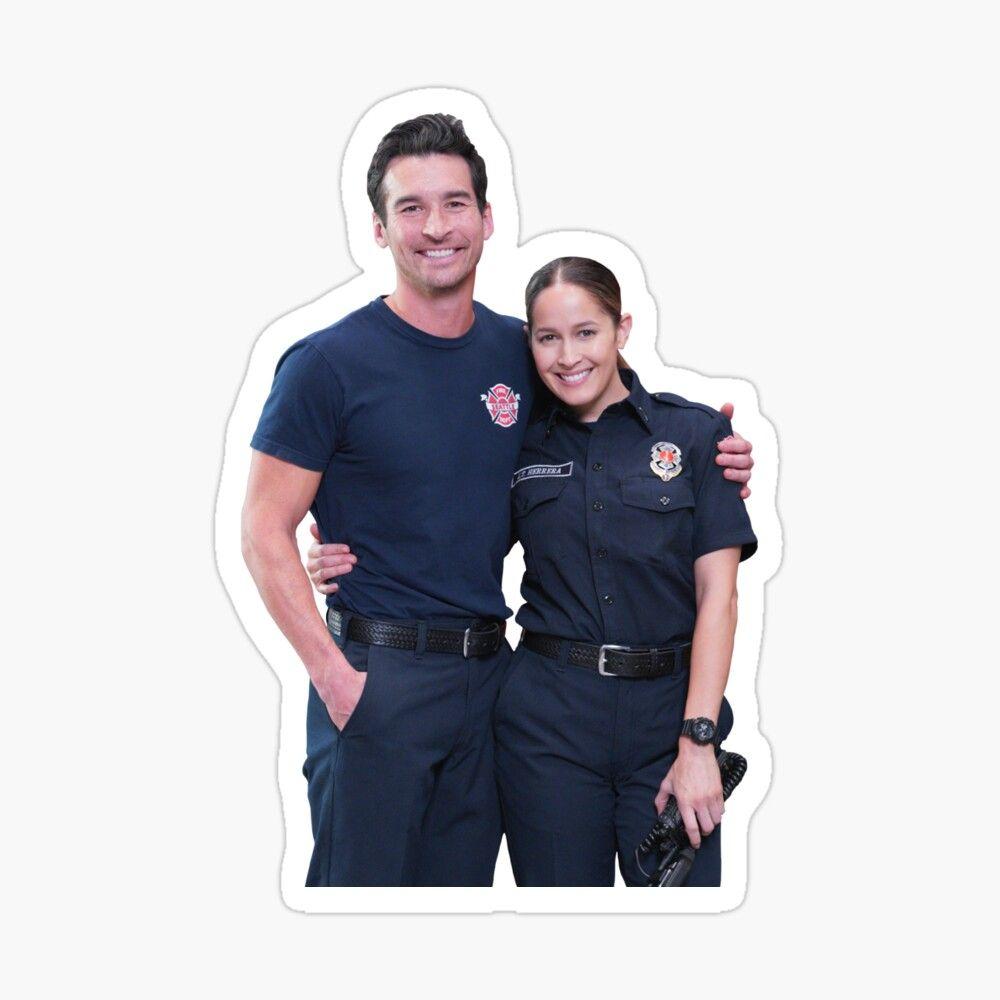 1000x1000 STATION 19 MONTGOMERY & ANDY HERRERA Sticker. Station, Montgomery, Andy