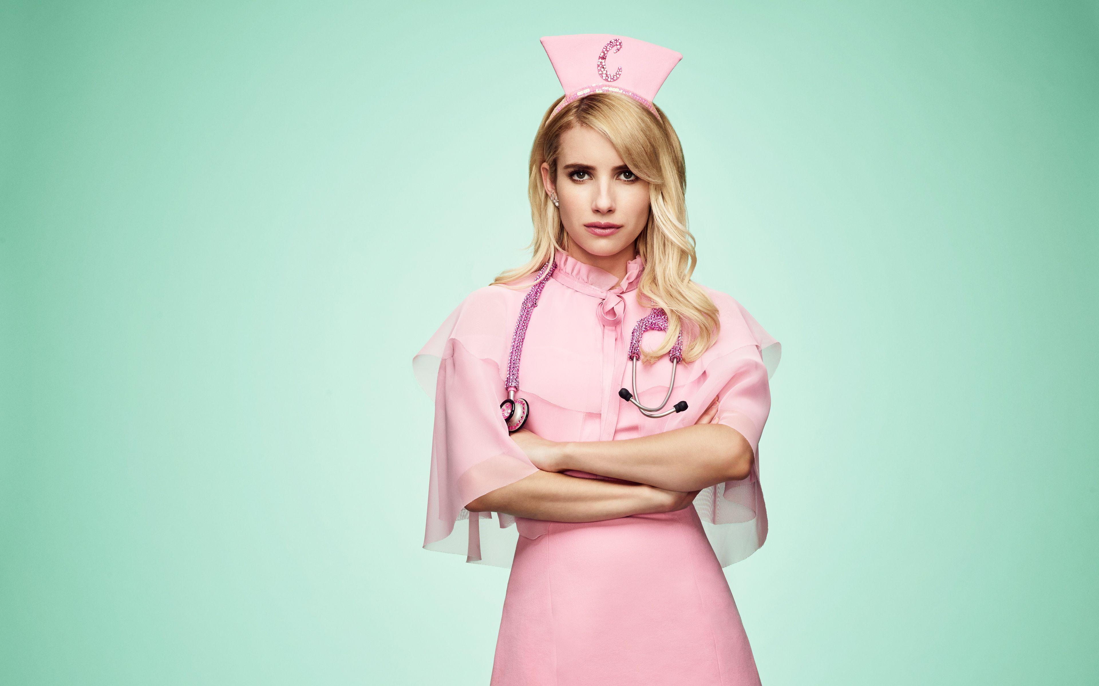 3840x2400 Emma Roberts as Chanel Oberlin Scream Queens 4K Wallpaper