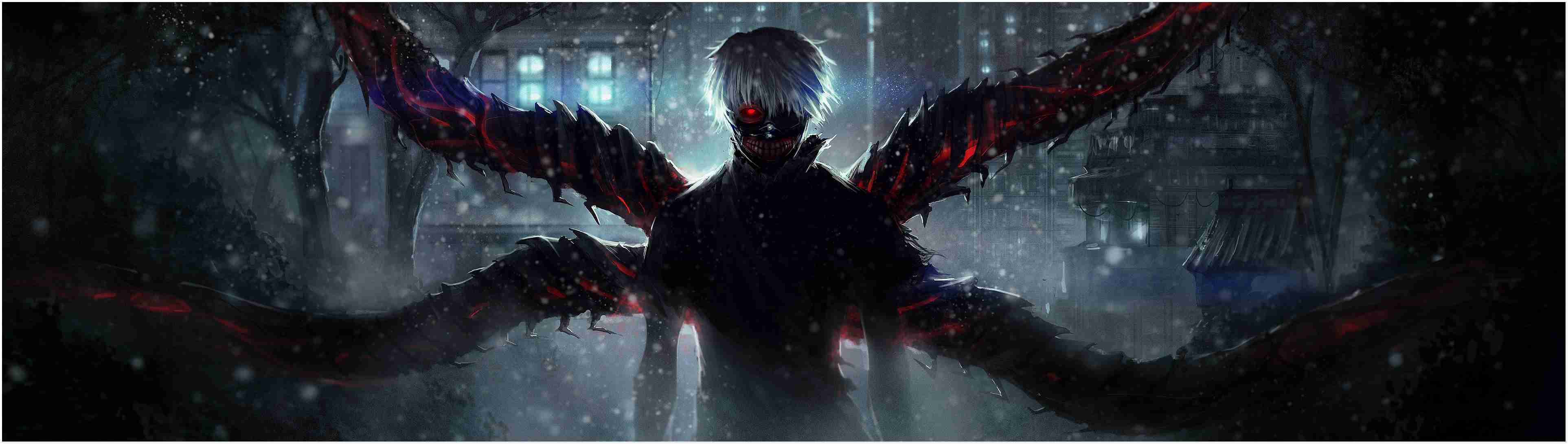 3851x1091 Tons Of Awesome Field Of Dual Monitor Wallpaper To De Tokyo Ghoul En HD