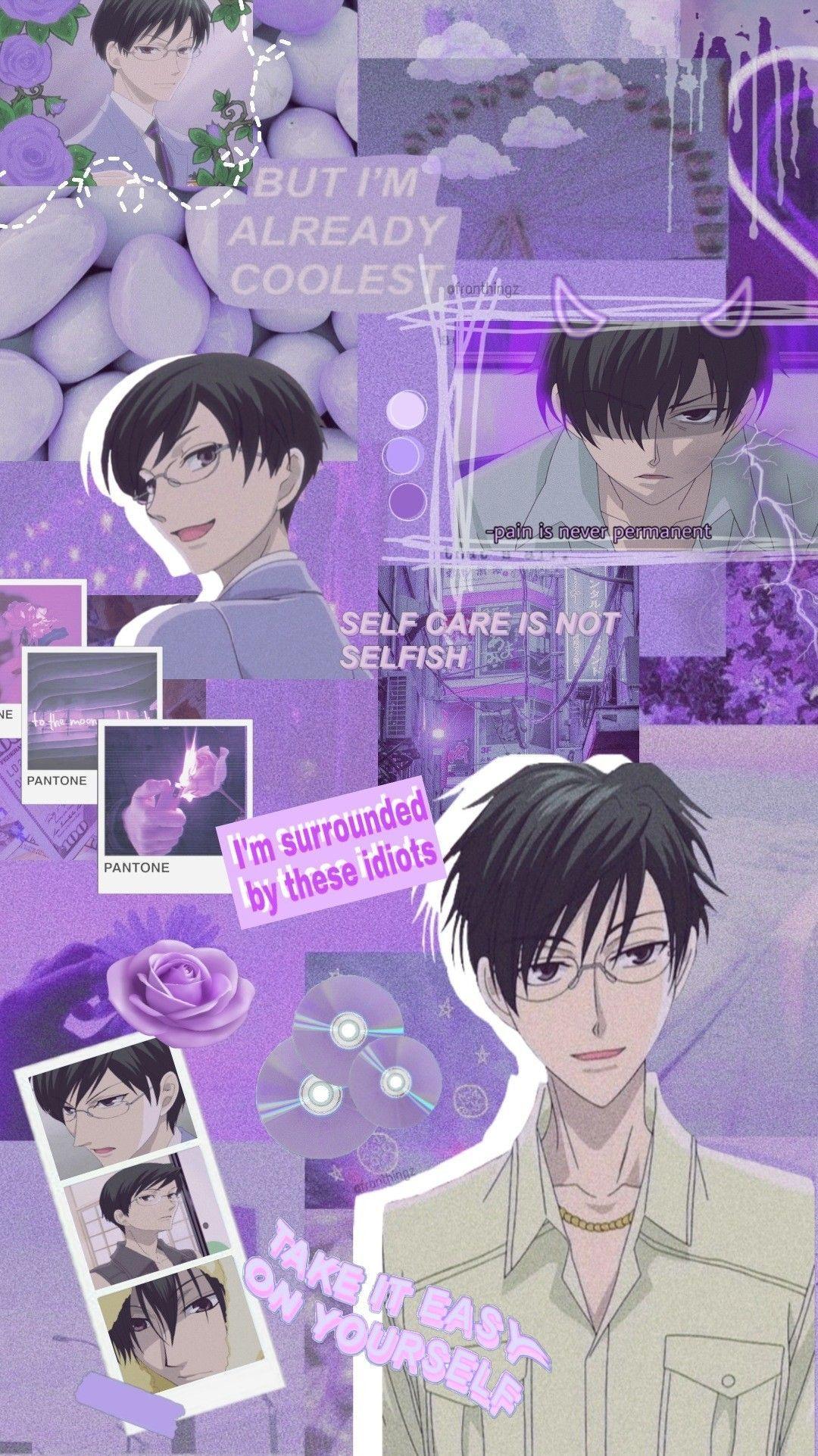 1080x1923 Kyoya Ootori wallpaper. Host club anime, Ouran host club, Yandere anime