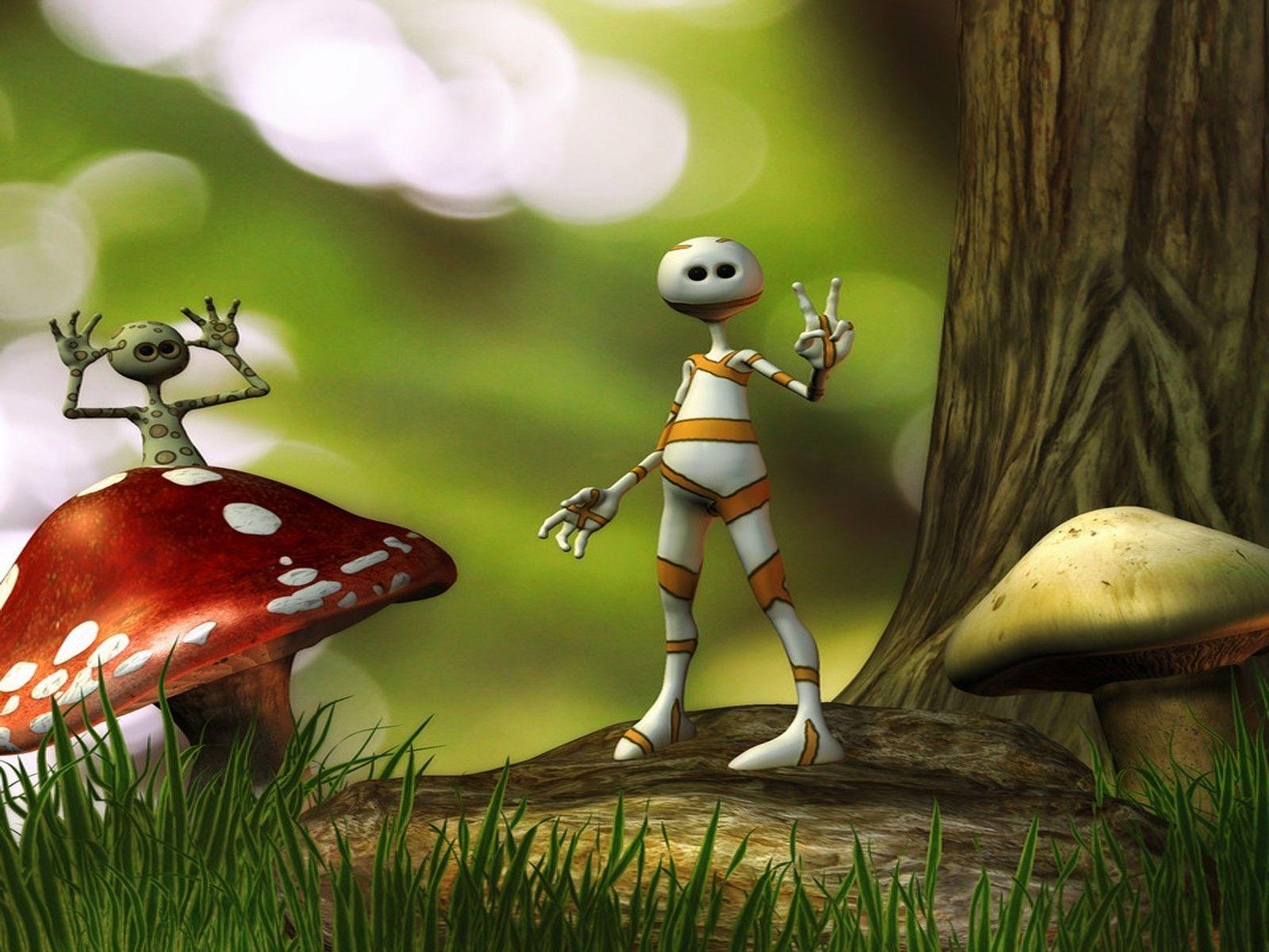 1600x1200 manipulation fantasy art sci fi alien creature 3D cg digital