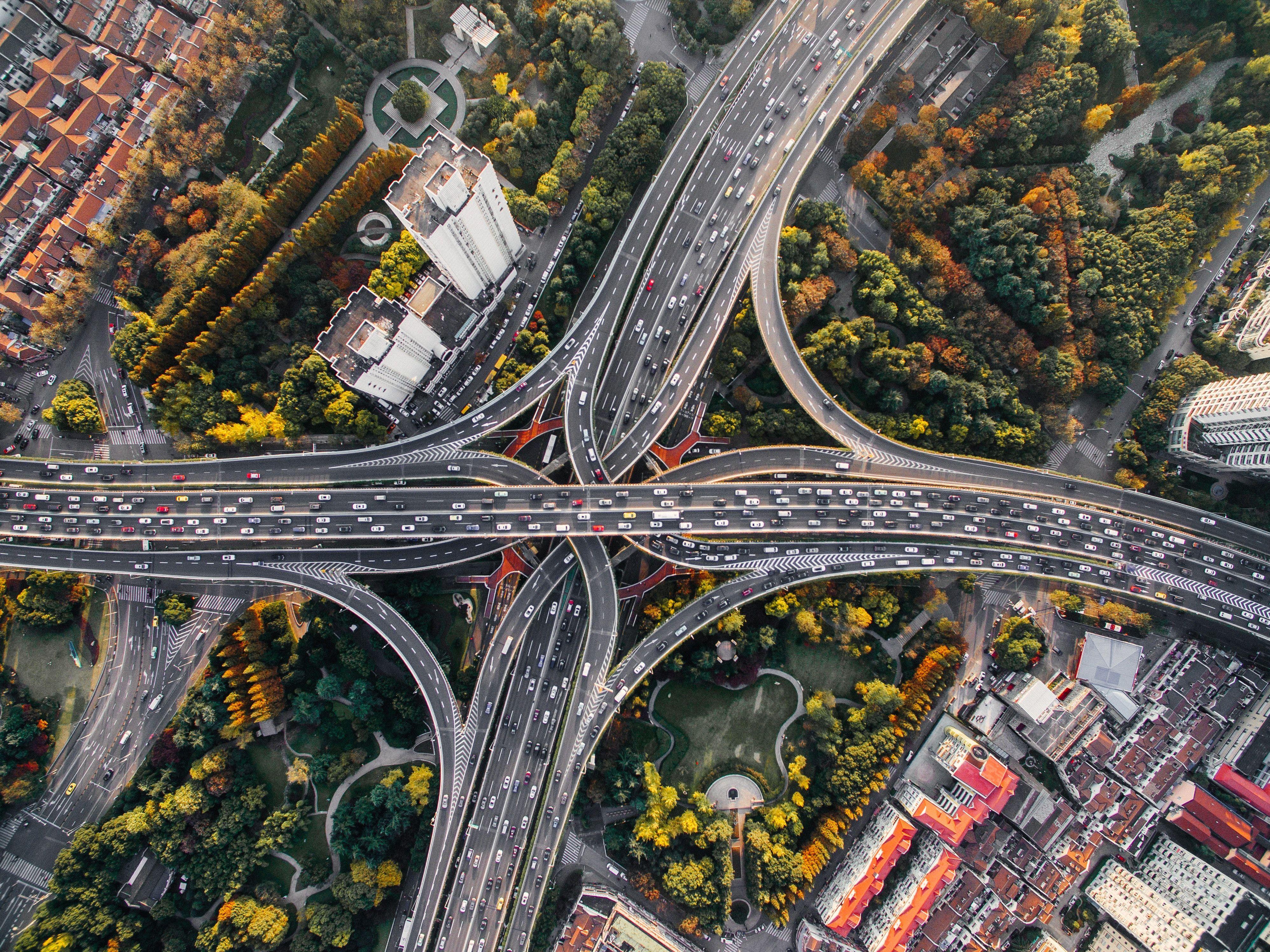 3992x2992 Birds Eye View Roads Wallpaper & Background Download