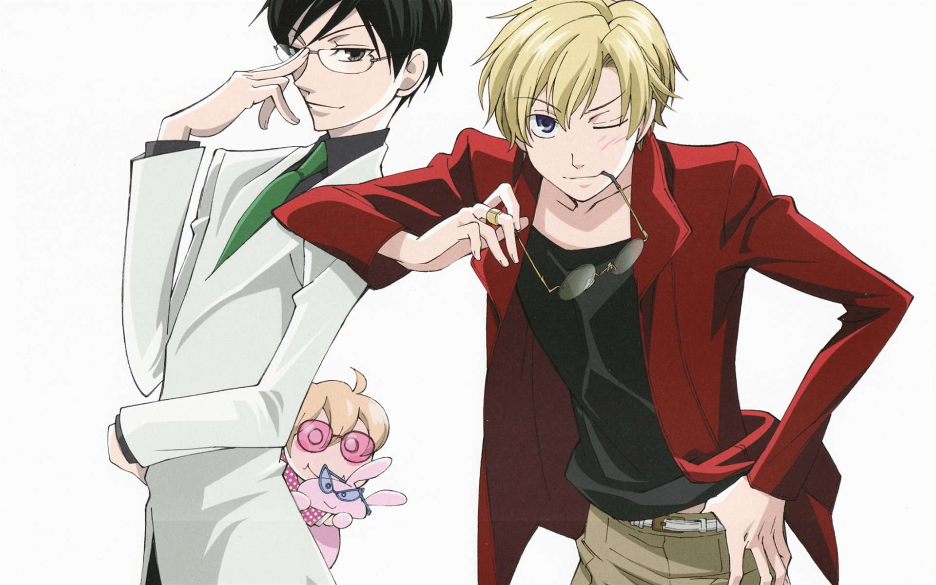 1920x1200 Download wallpaper Ouran Koukou Host Club, Kyouya Ootori, Tamaki Suou, main characters, art, Japanese manga for desktop with resolution 1920x1200. High Quality HD picture wallpaper