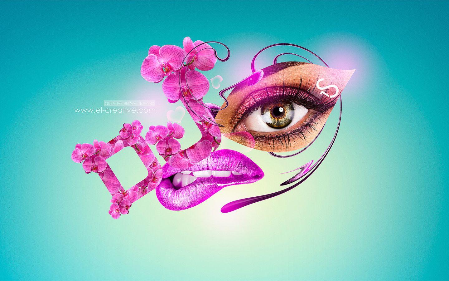 1440x900 Free download DJ Girl Flowers Metamorphosis 2013 Pink Neon HD Wallpaper design by [1920x1080] for your Desktop, Mobile & Tablet. Explore Neon Pink Wallpaper. Neon Wallpaper, Neon Animal Wallpaper, Cute Neon Wallpaper