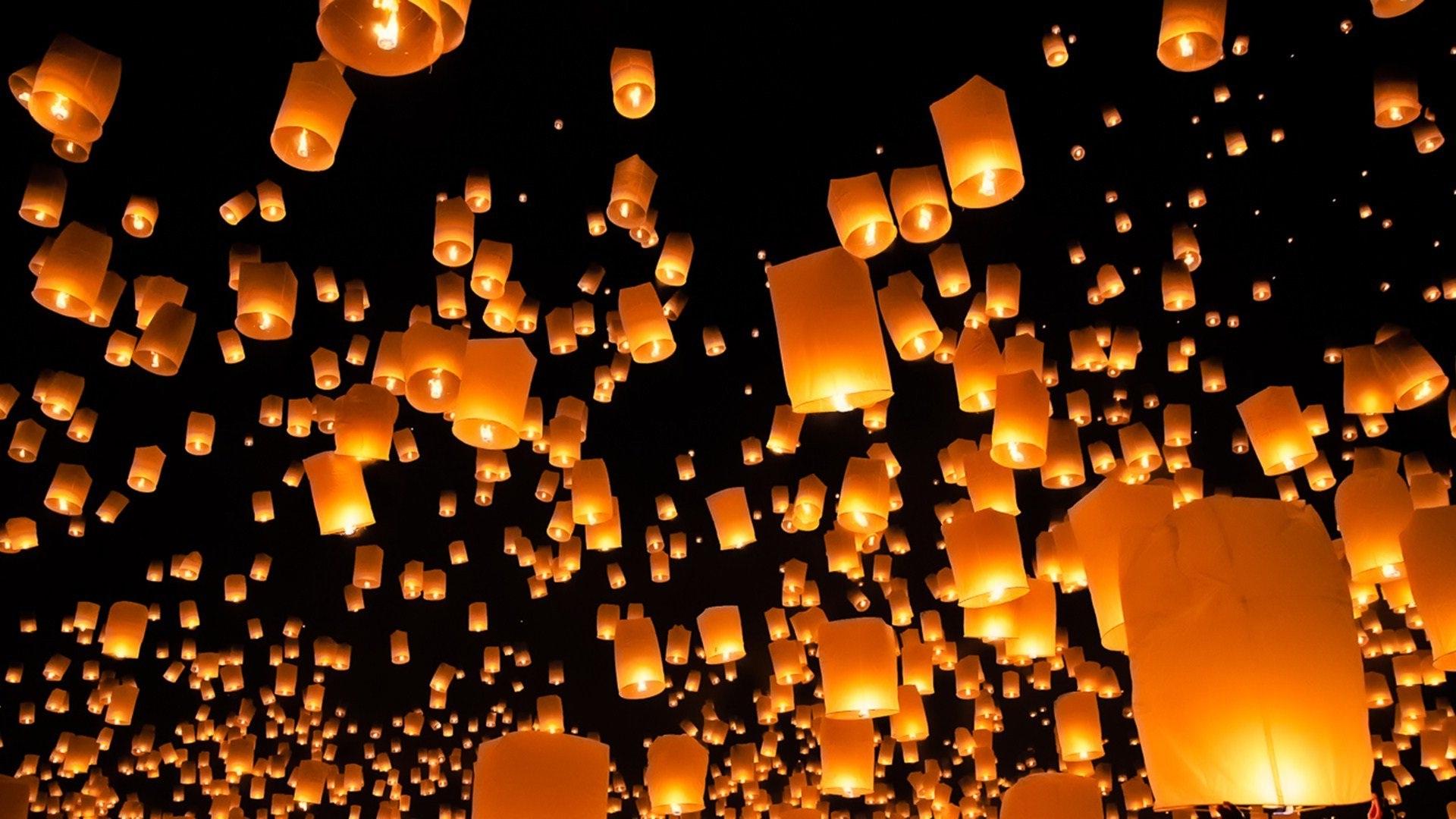 1920x1080 Candle Lights Flying Amazing Wallpaper 101 Awesome Desktop Background HD Wallpaper & Background Download