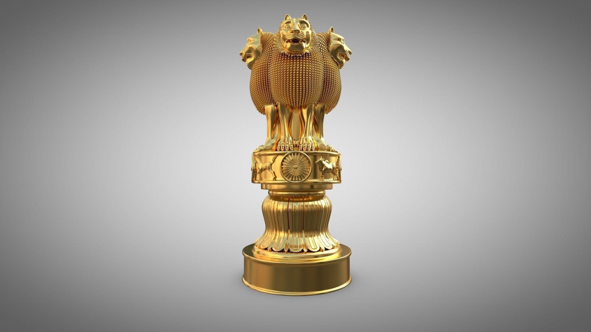 1920x1080 Ashoka Pillar 3D Wallpaper