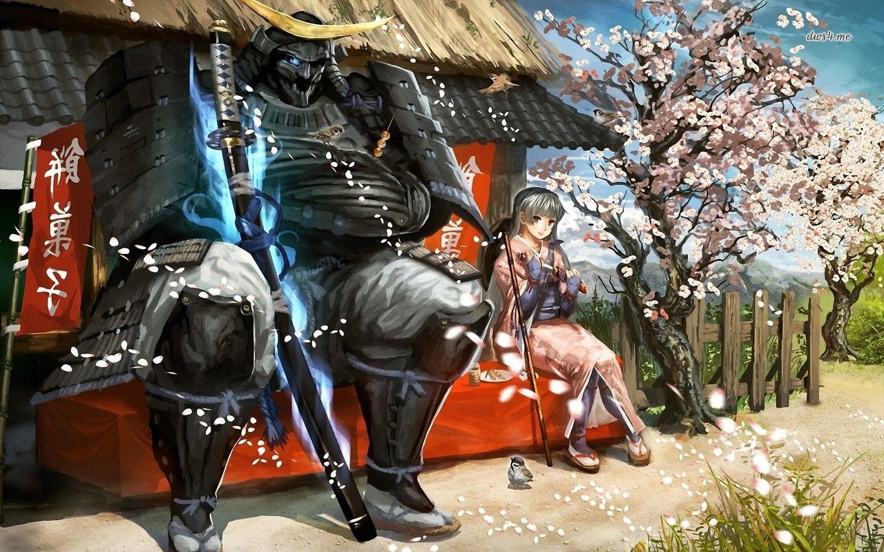 1280x800 Anime Samurai Wallpaper