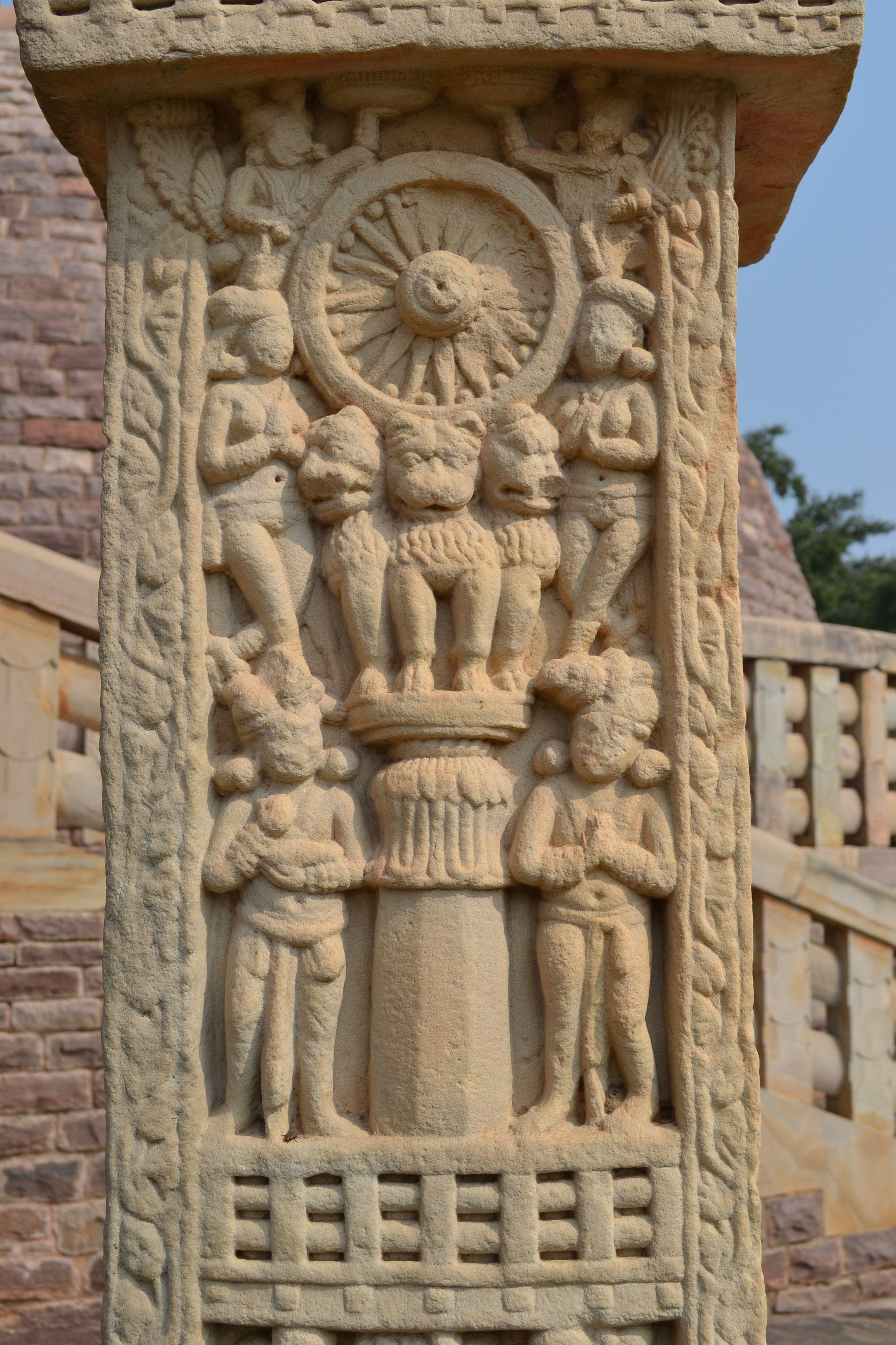 2304x3456 Carving of Ashokan pillar at. 인도