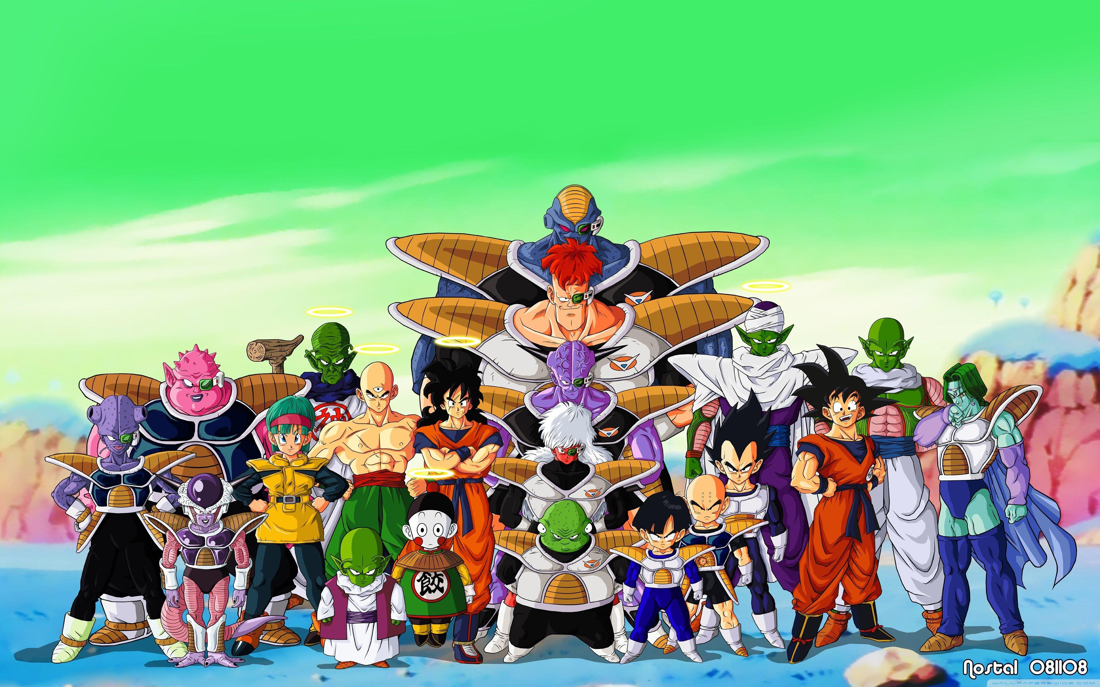 3840x2400 Download Dragon Ball Z Cartoon All Character Wallpaper Animated