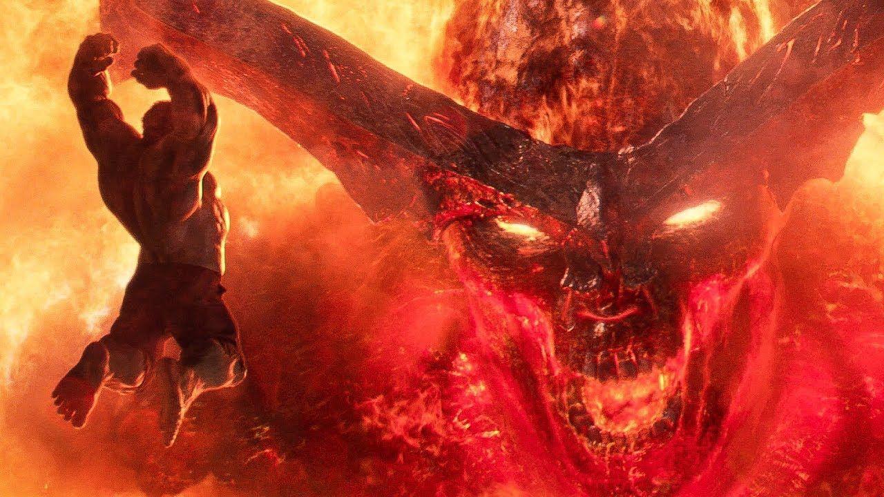 1280x720 Hulk Vs Surtur Scene Ragnarok (2017) Movie CLIP HD