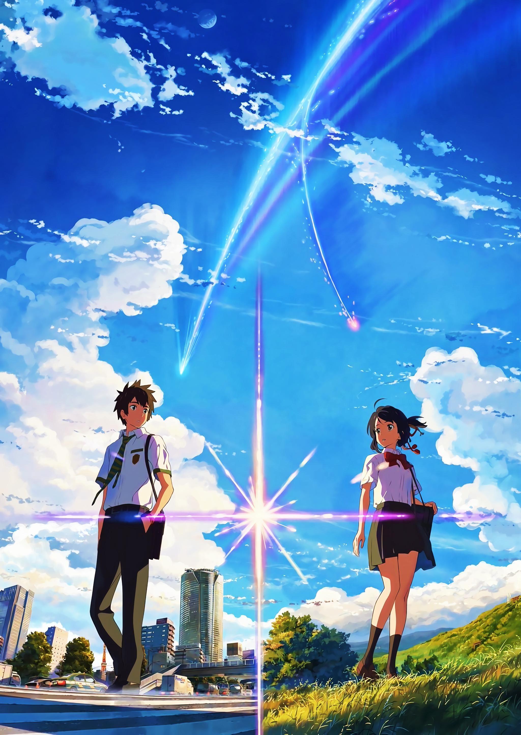 2048x2890 Kimi No Na Wa Your Name Is Background. Gambar Anime, Anak Binatang, Gambar