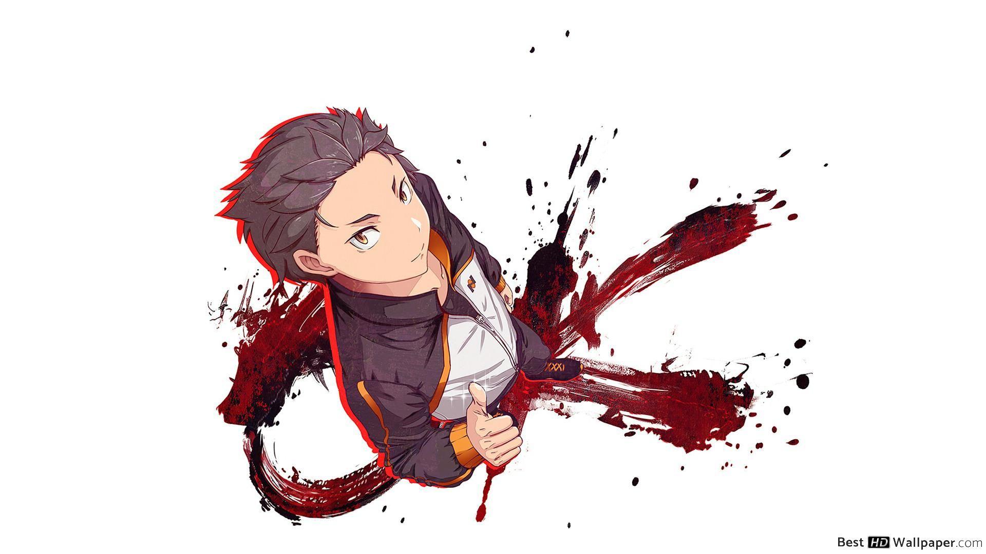 1920x1080 ReZero : Starting Life In Another World Subaru Thumbs Up HD wallpaper download