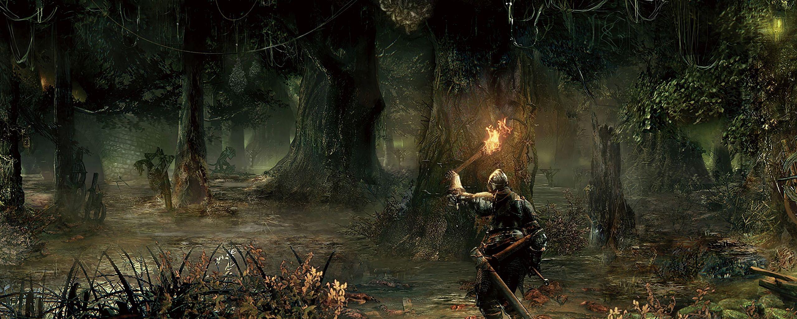 2560x1024 Dark Souls 3 Game Art Wallpaper