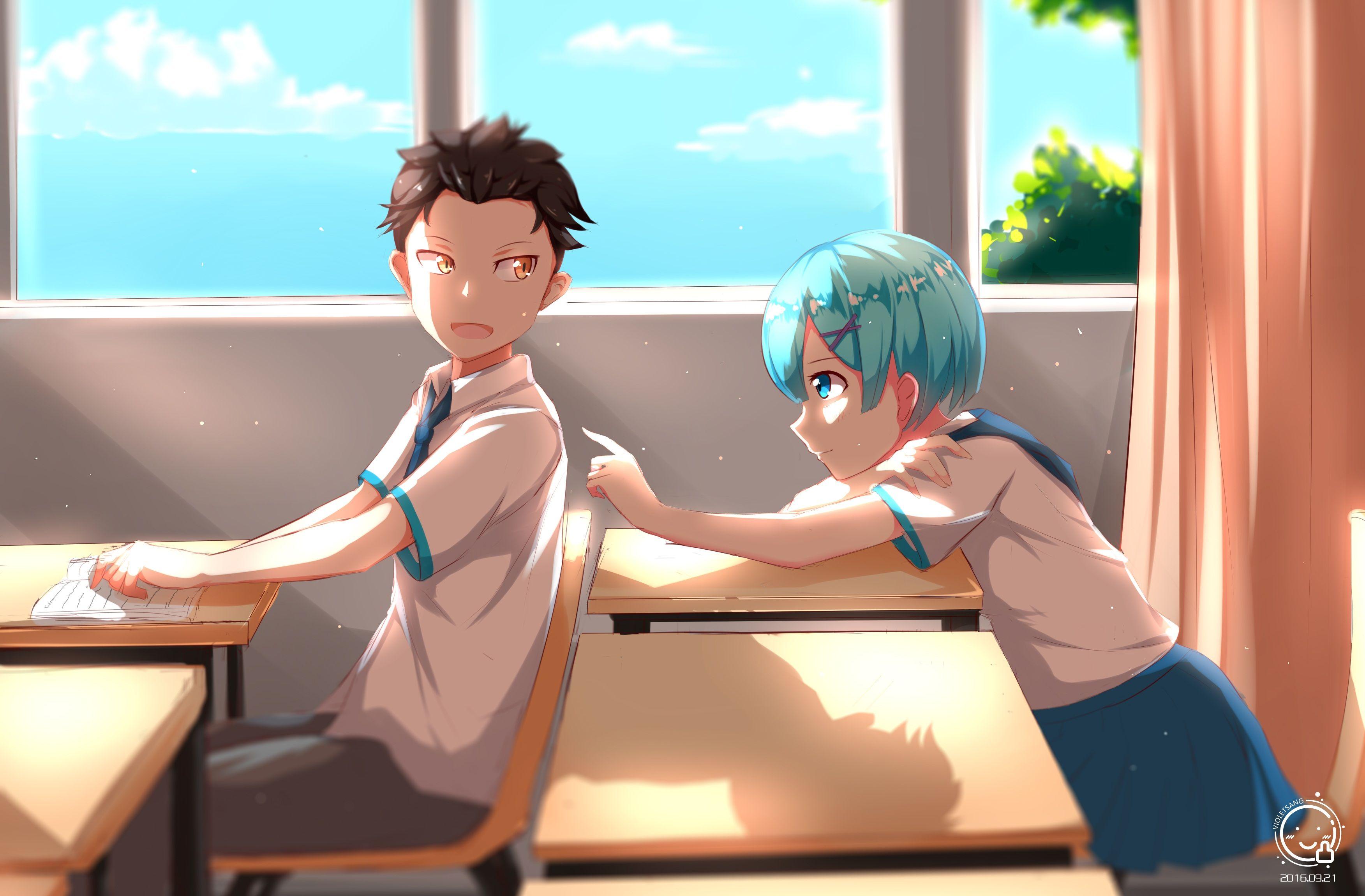 3504x2300 Subaru Natsuki, Rem (Re:ZERO) wallpaper. Mocah HD Wallpaper