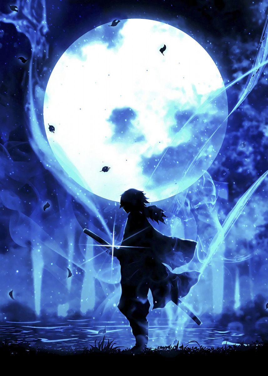857x1200 Water ' Metal Poster Print art. Displate. Anime demon, Cool anime wallpaper, Slayer anime