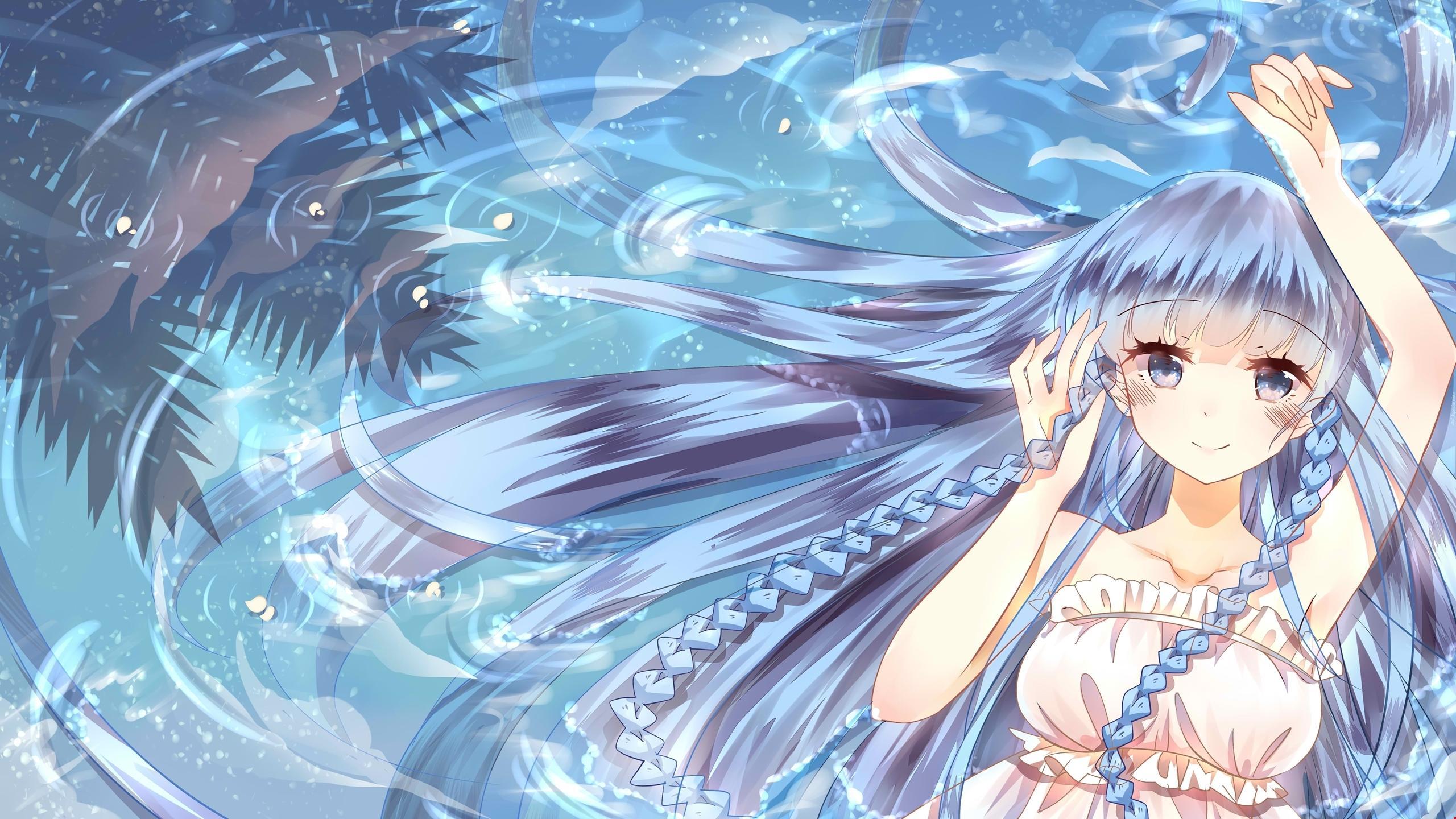 2560x1440 6k Wallpaper Girl On Water