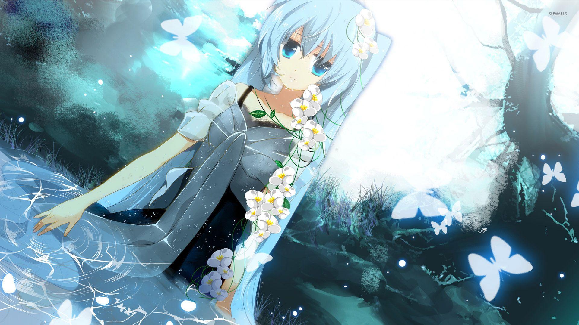 1920x1080 Hatsune Miku in the water wallpaper wallpaper