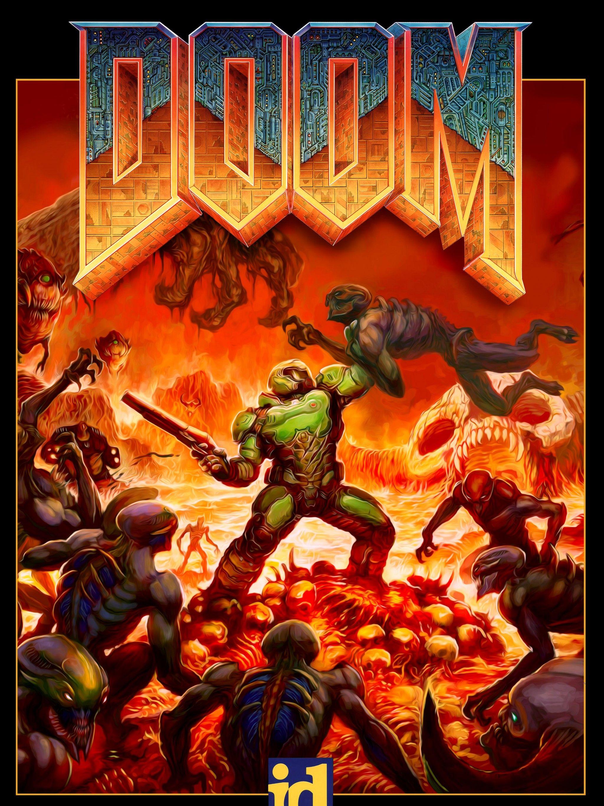 2048x2732 Doom Smartphone Wallpaper