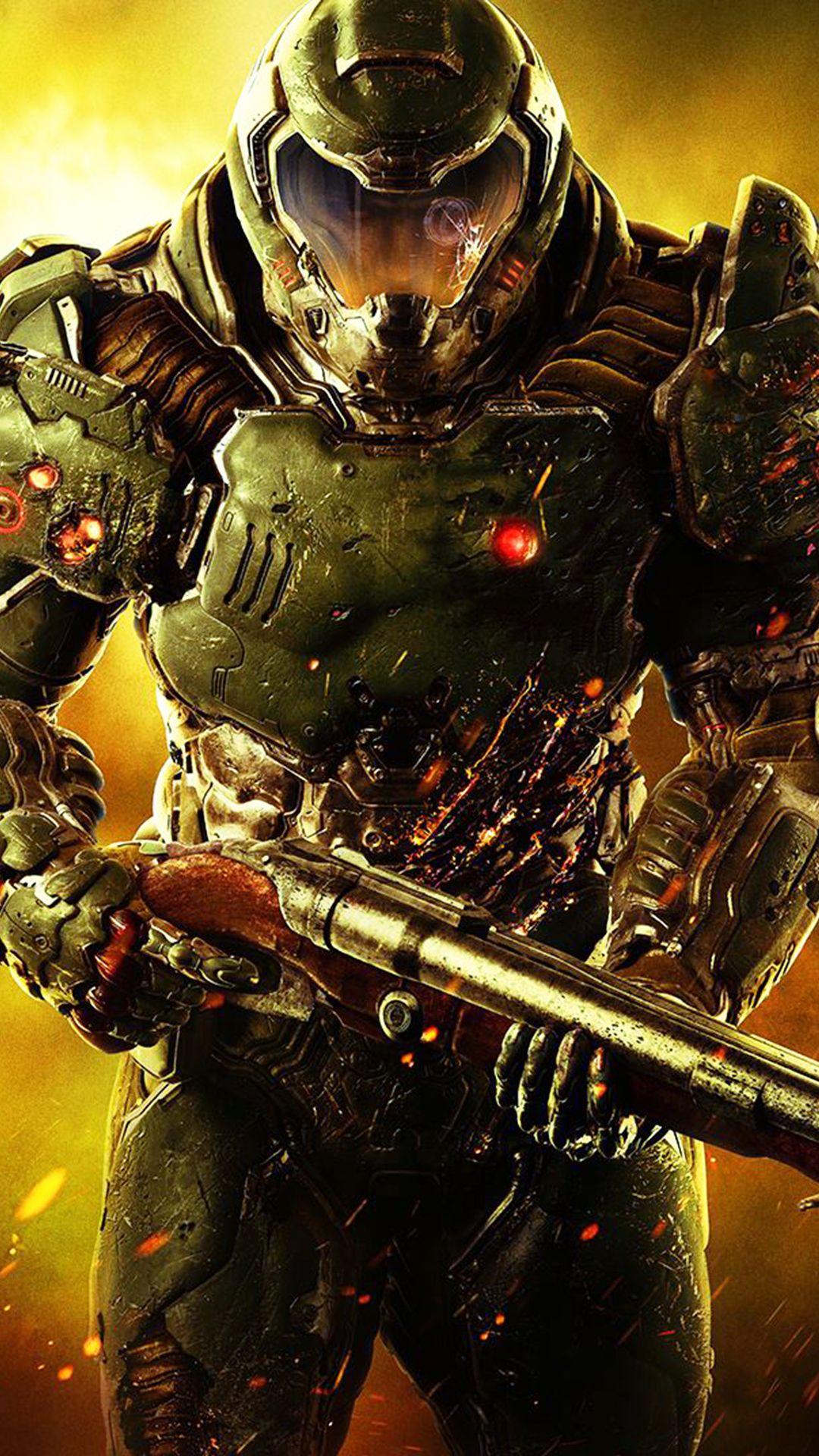 1080x1920 Doom 2016 Wallpaper Phone