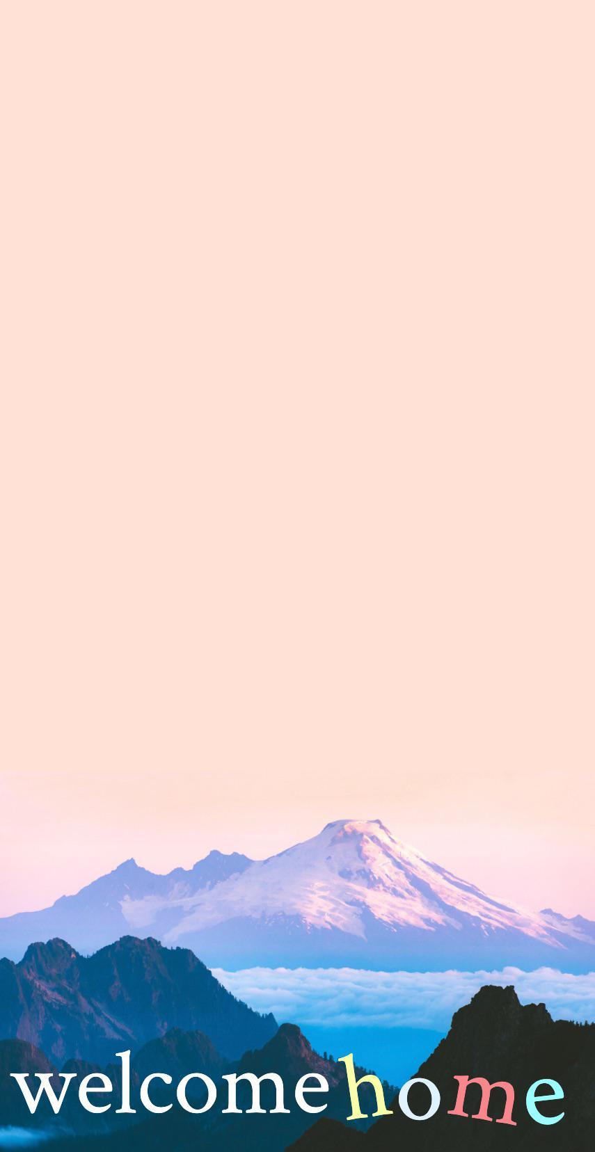 855x1656 ios welcome home wallpaper (with text)