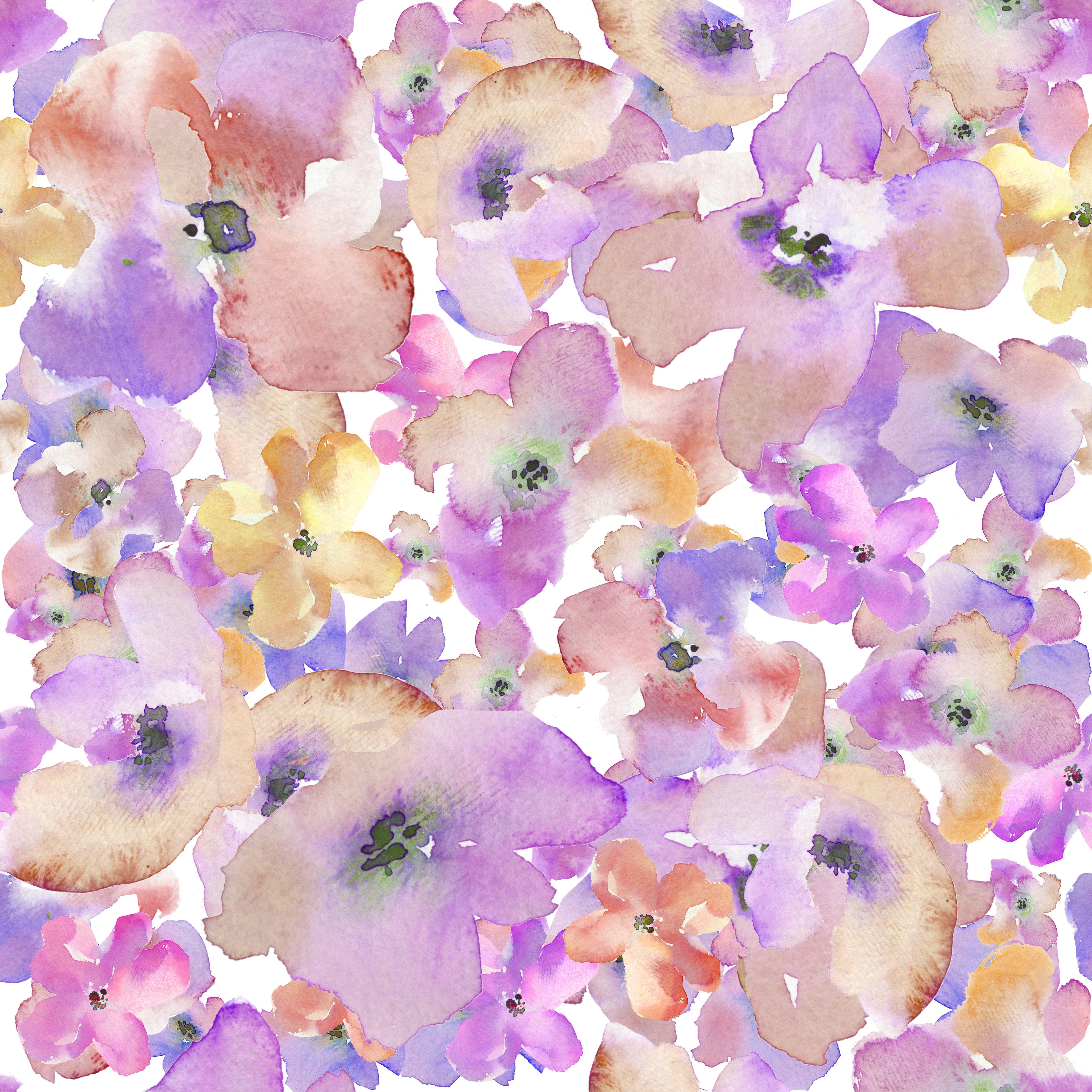 5100x5100 Watercolor Floral Patterns