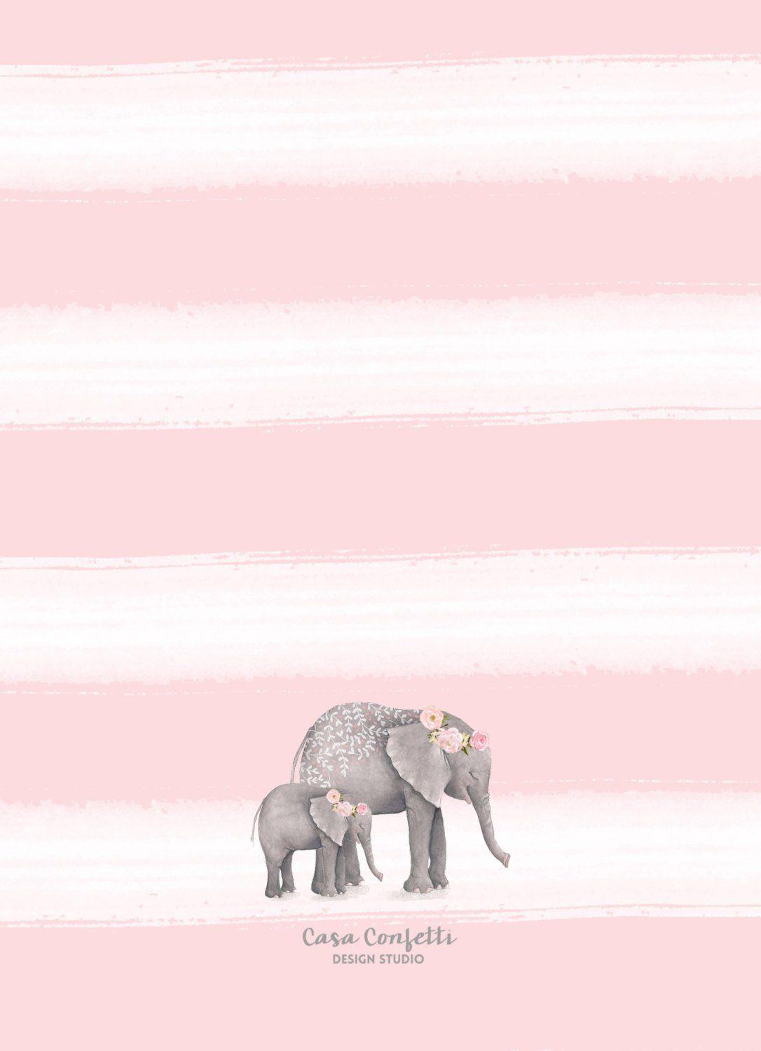 1086x1500 Kawaii Elephant Wallpaper