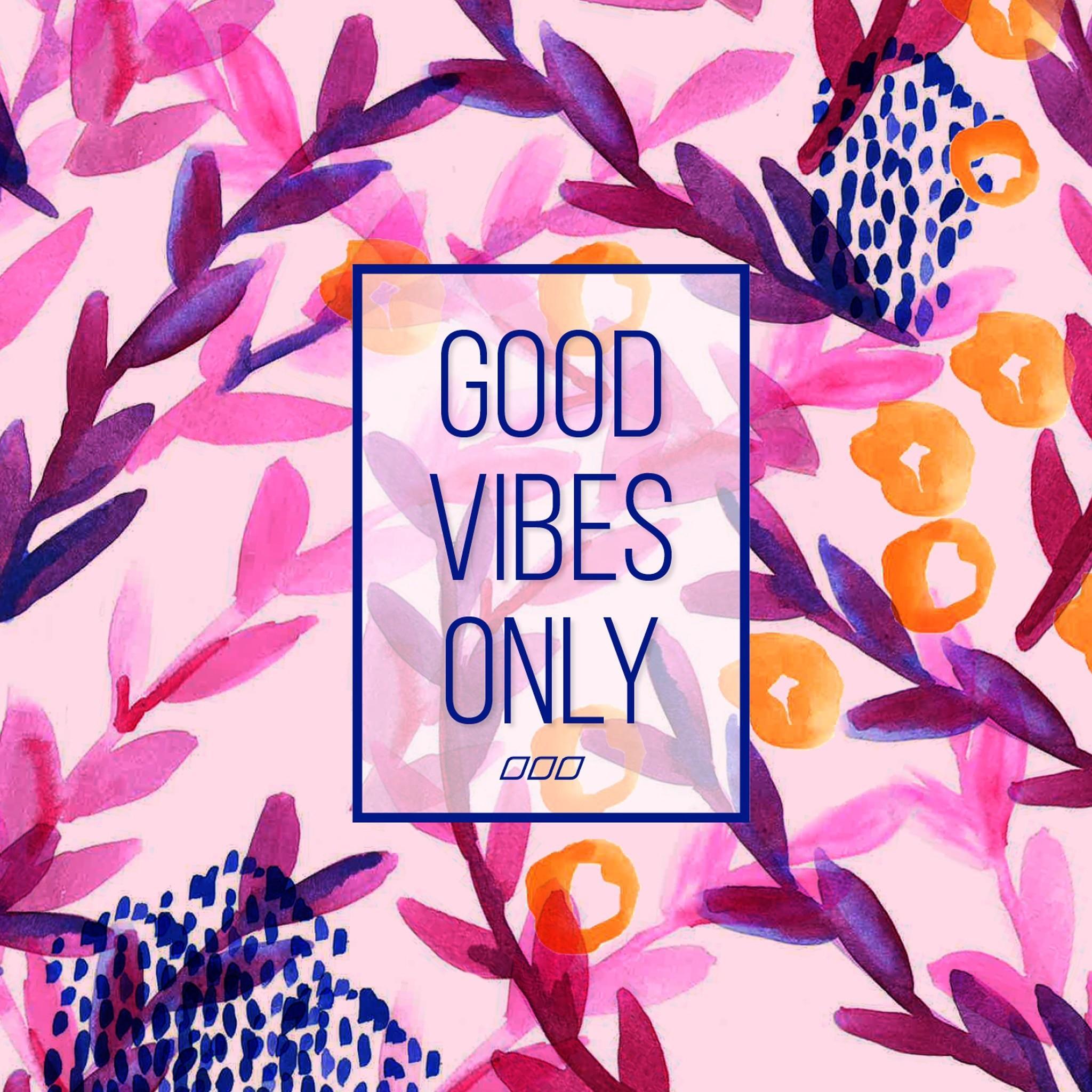 2048x2048 Good Vibes Only Anime Wallpaper