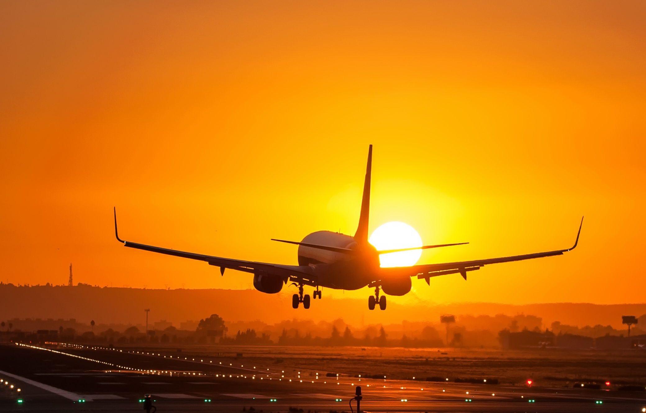 2080x1330 Title Vehicles Aircraft Sunrise Sun Passenger El Prat Airport HD Wallpaper