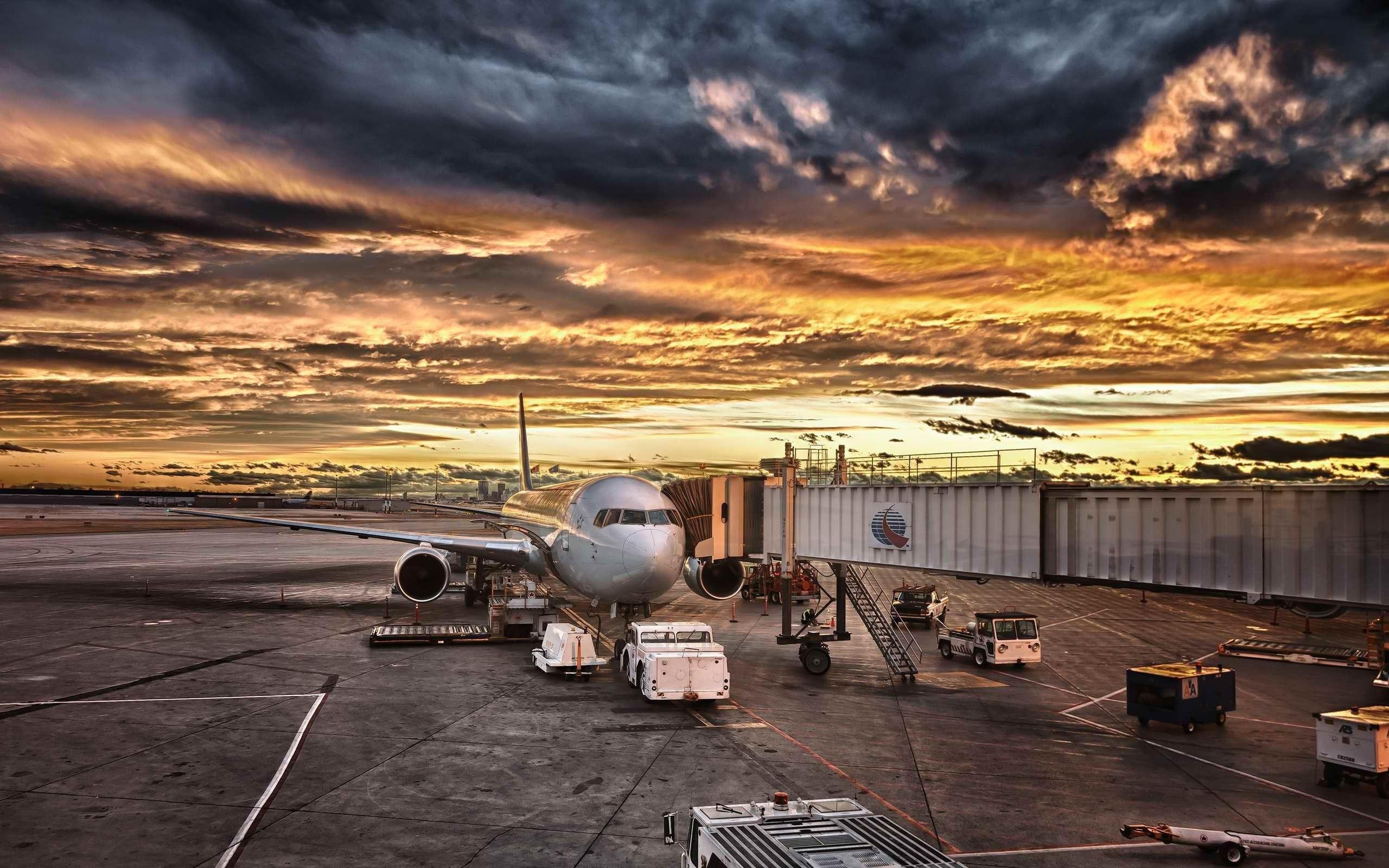 2560x1600 Calgary Airport Autumn Sunset (2560x1600)