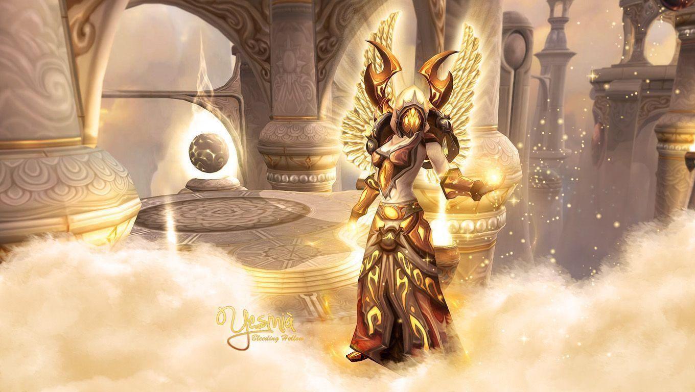1360x768 WoW Priest Background .