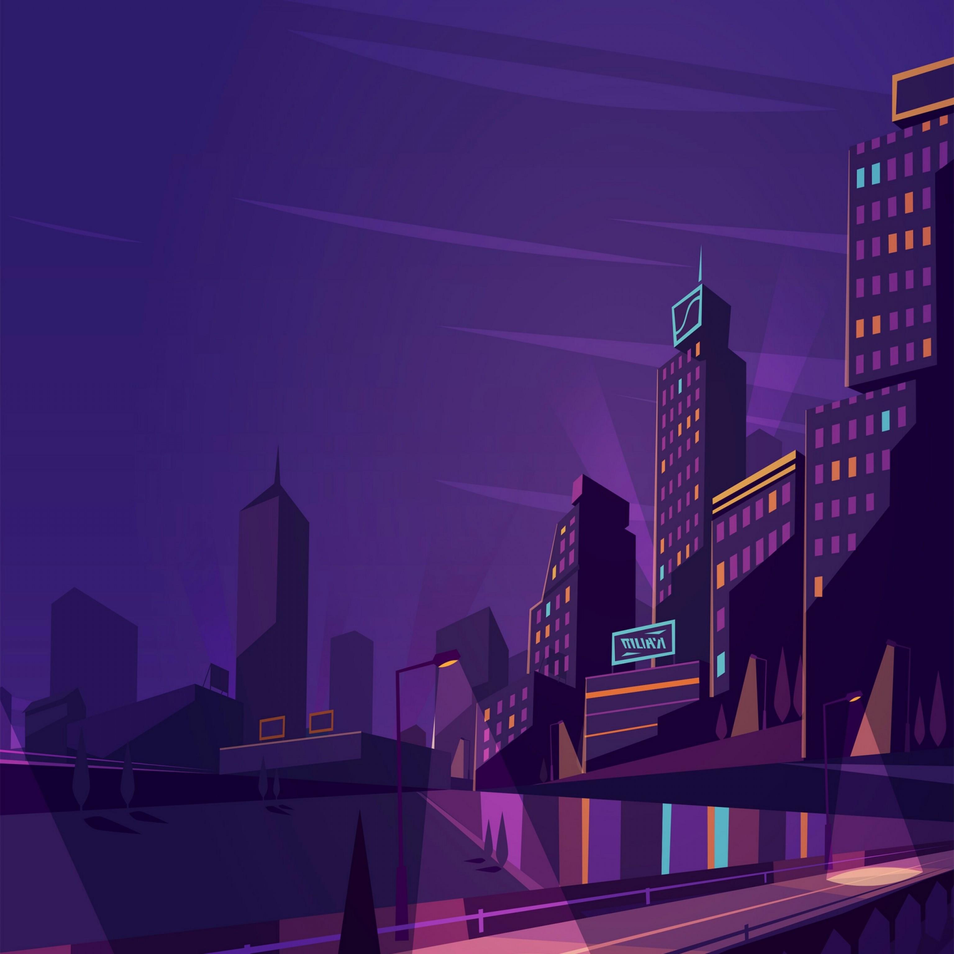 Cartoon City Night Wallpapers - Top Free Cartoon City Night Backgrounds -  WallpaperAccess