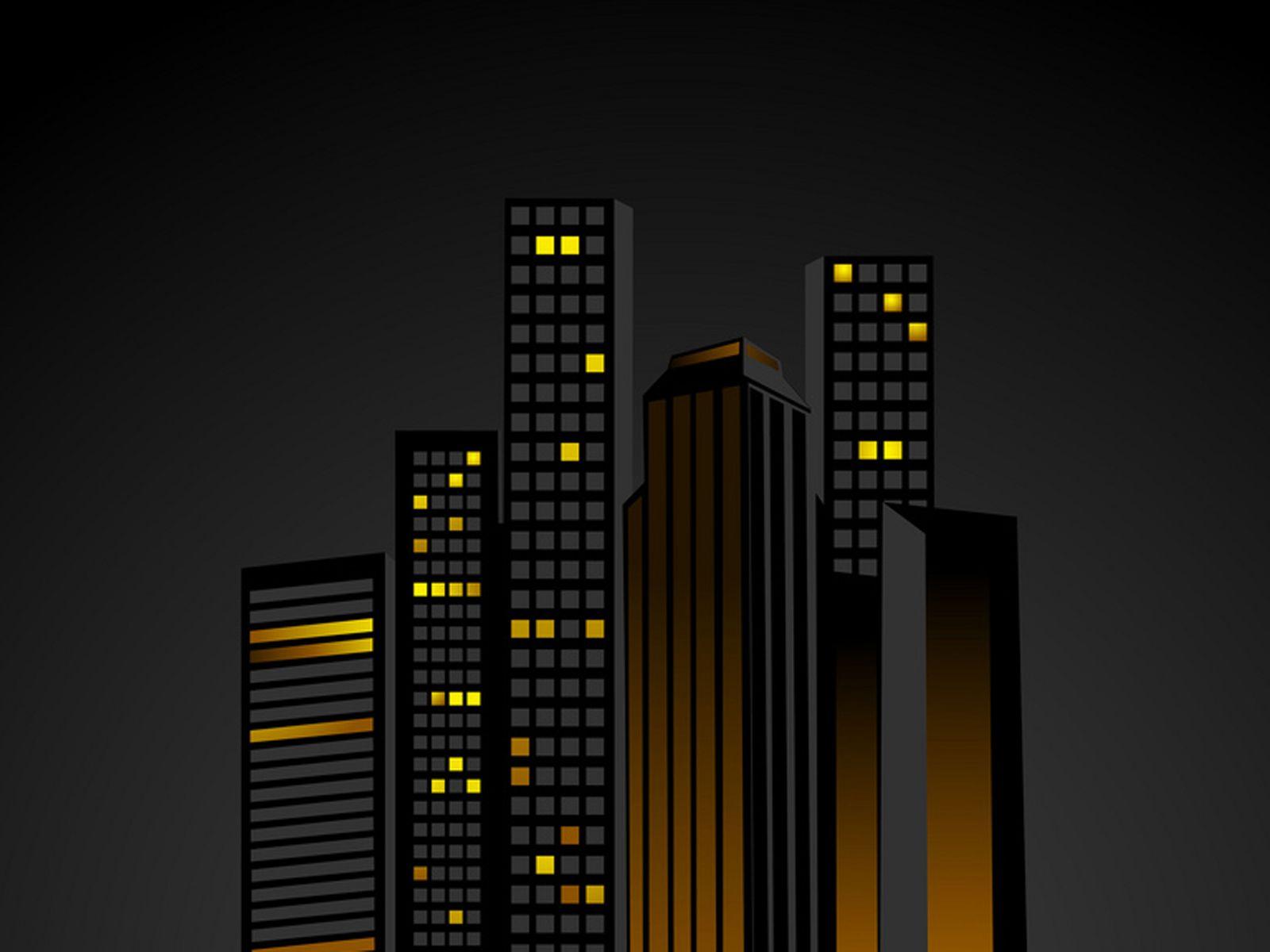 1600x1200 Night time city with sky scrapers offices and appartments PPT Background, Night time city with sky scrapers offices and appartments ppt photo, Night time city with sky scrapers offices and appartments ppt