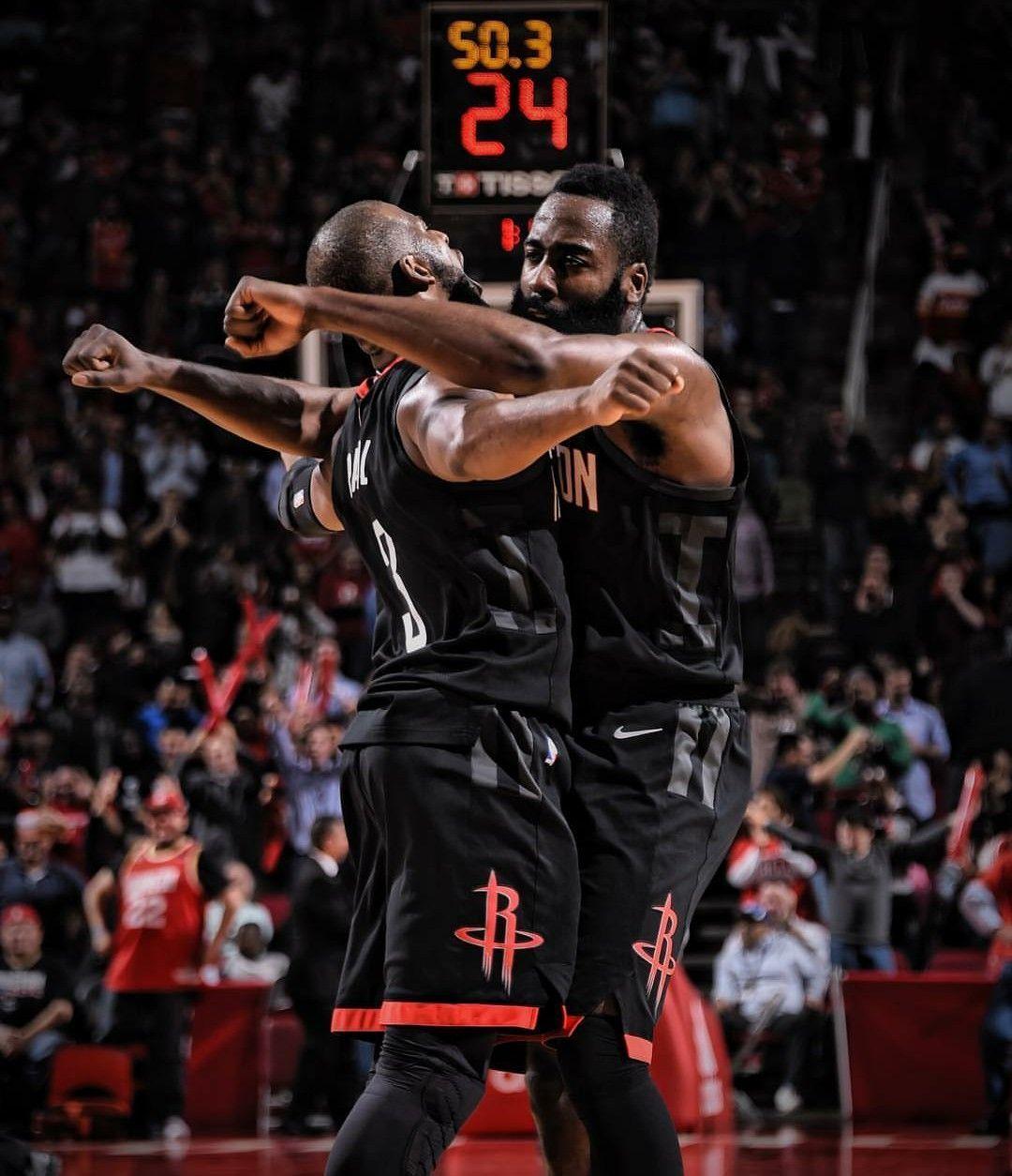1080x1254 Chris Paul and James Harden Houston Rockets. Basquete, Paixão