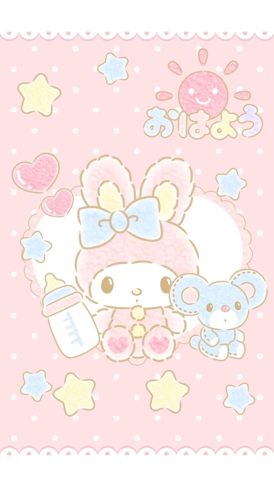 1080x1920 My Melody iPhone Wallpaper