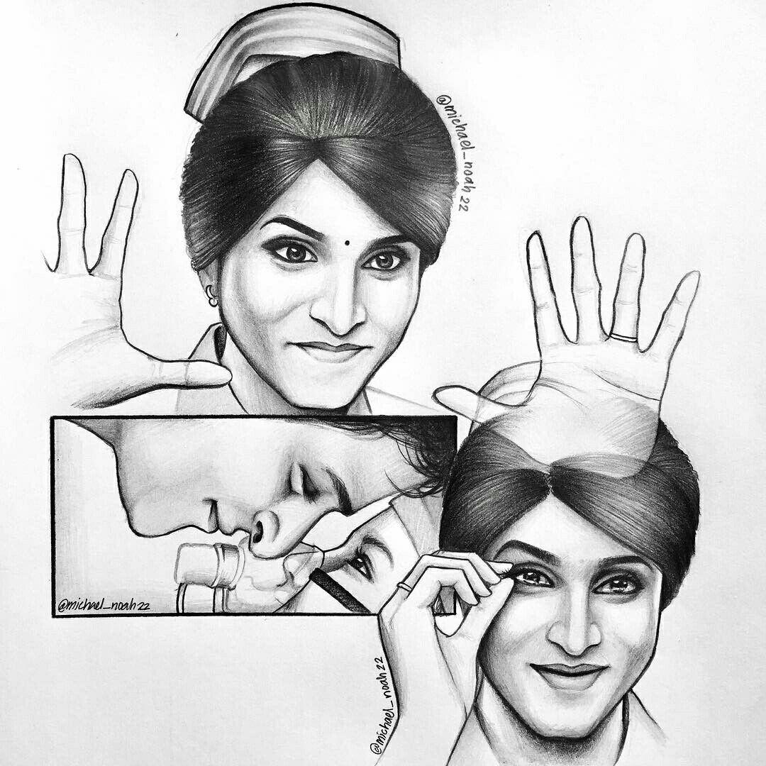 1080x1080 Omg Such an awesome drawing by #MichaelNoah #sivakarthikeyan #siva #kollywood. Cool drawings, Cute love wallpaper, Lonely art