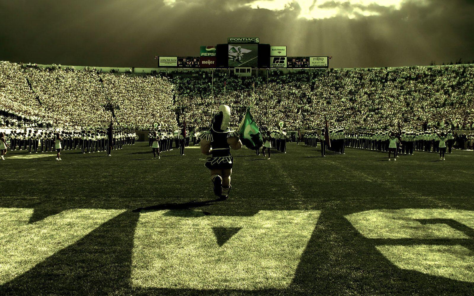 1600x1000 Wallpaper Michigan State Football Stadium