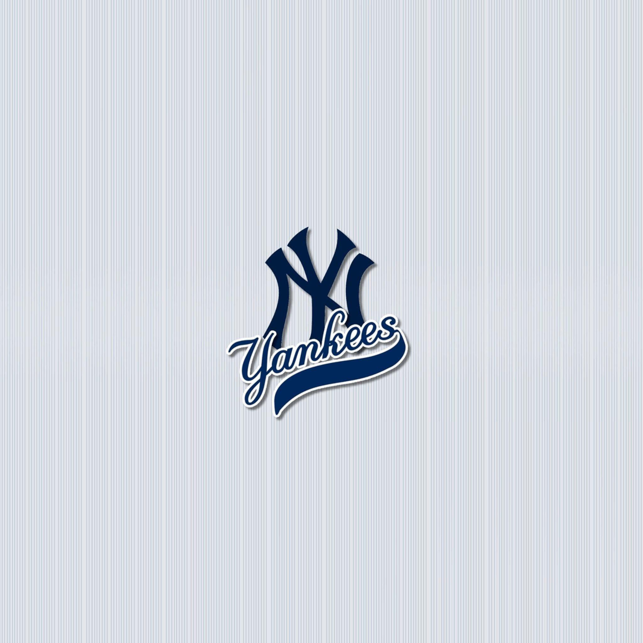 2048x2048 New York Yankees Logo Wallpaper background picture