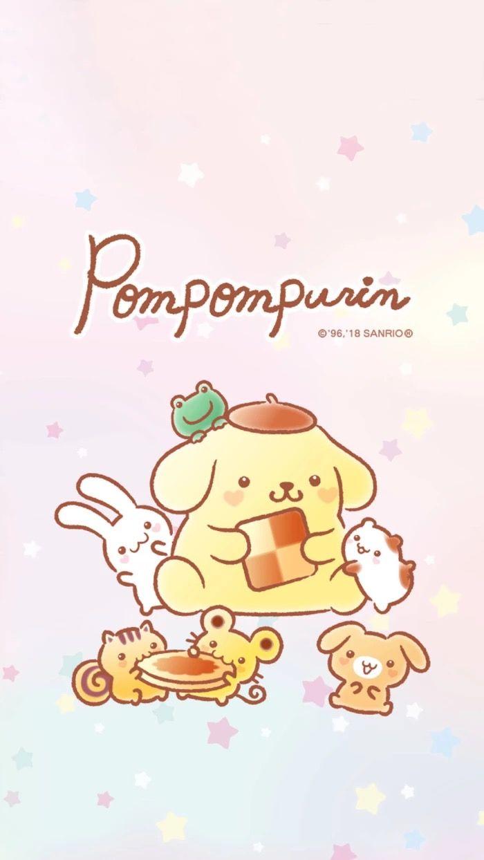 700x1244 Pom pom purin. Sanrio, Cute mobile wallpaper, Sanrio characters