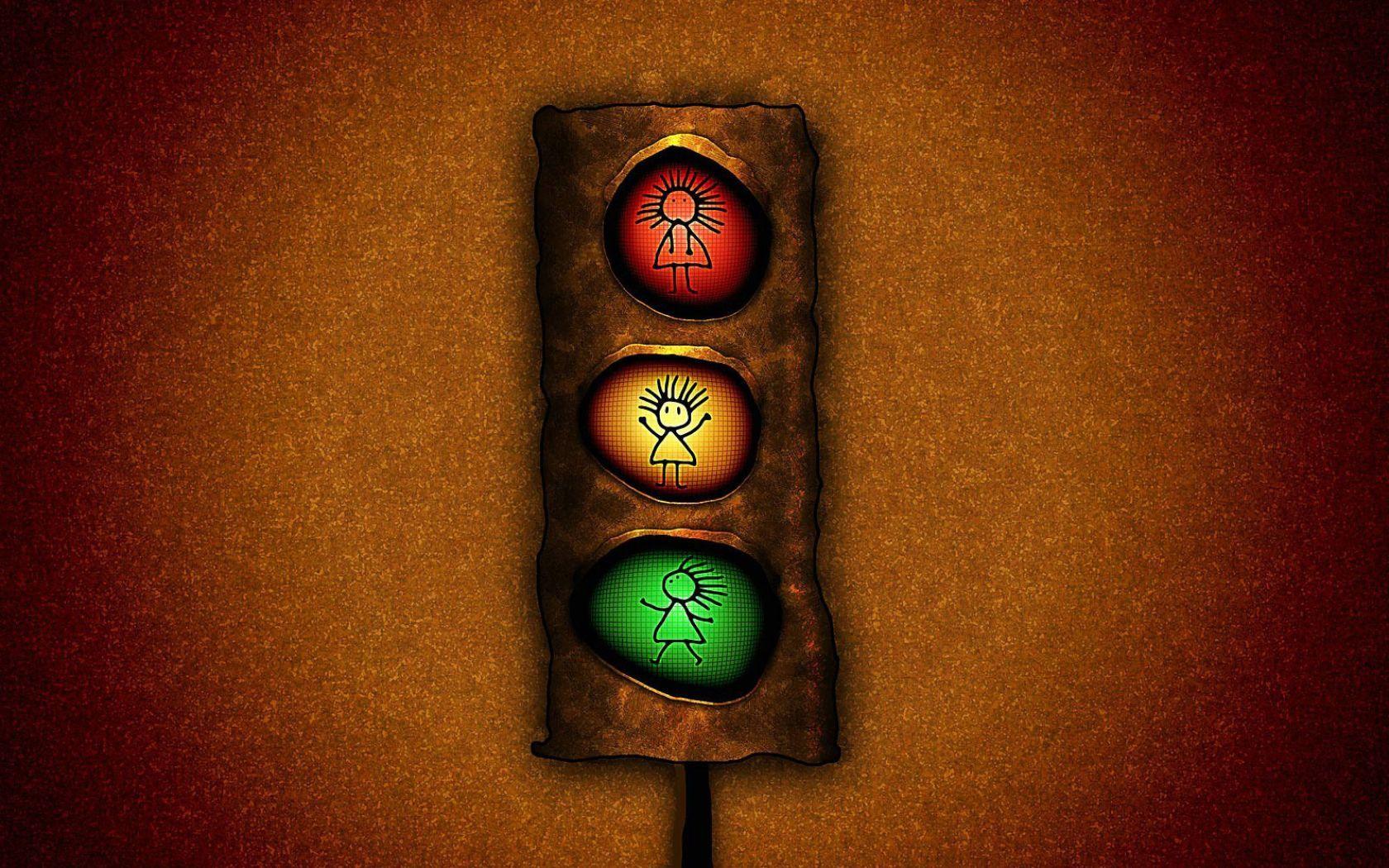1680x1050 3D Funny Cartoon Road Signal Wallpaper and Abstract Wallpaper. All is Wall