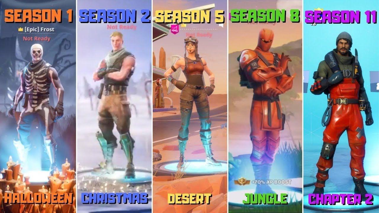 1280x720 Evolution of Fortnite Lobby Background! (Season 1 11)