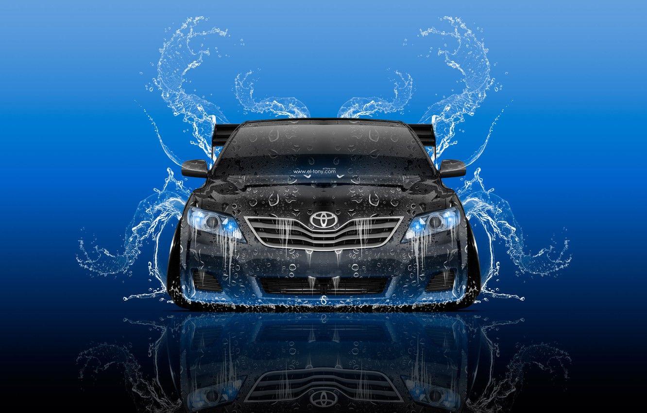 1332x850 Wallpaper Water, Auto, Design, Black, Blue, Tuning, Style, Wallpaper, Japan, Squirt, Toyota, Car, Creative, Art, Art, Blue image for desktop, section стиль