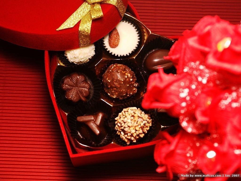 1024x768 Chocolate Chocolate's Day Gift HD