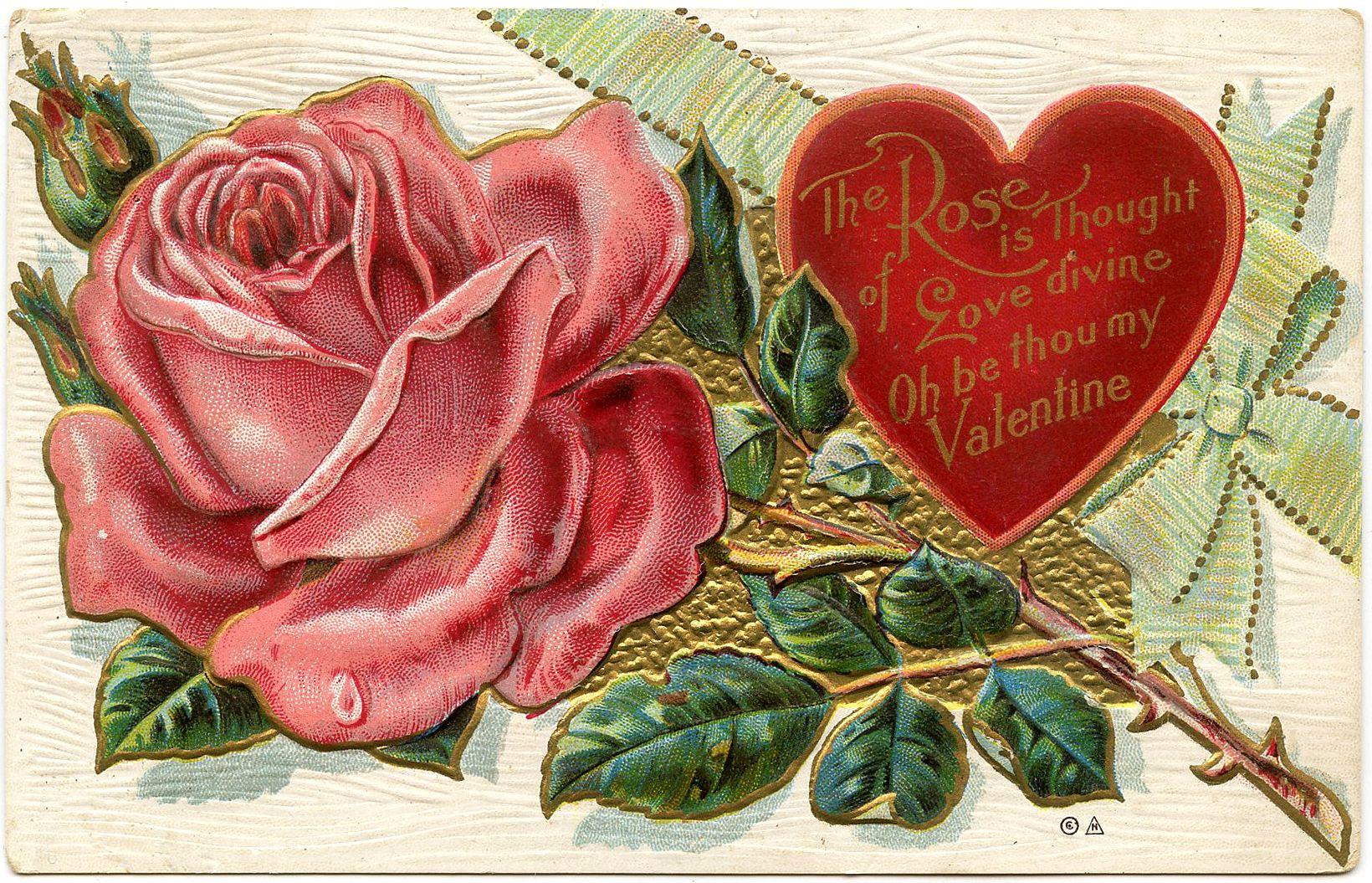 1640x1055 Happy Valentine's Day Flowers Image! Graphics Fairy