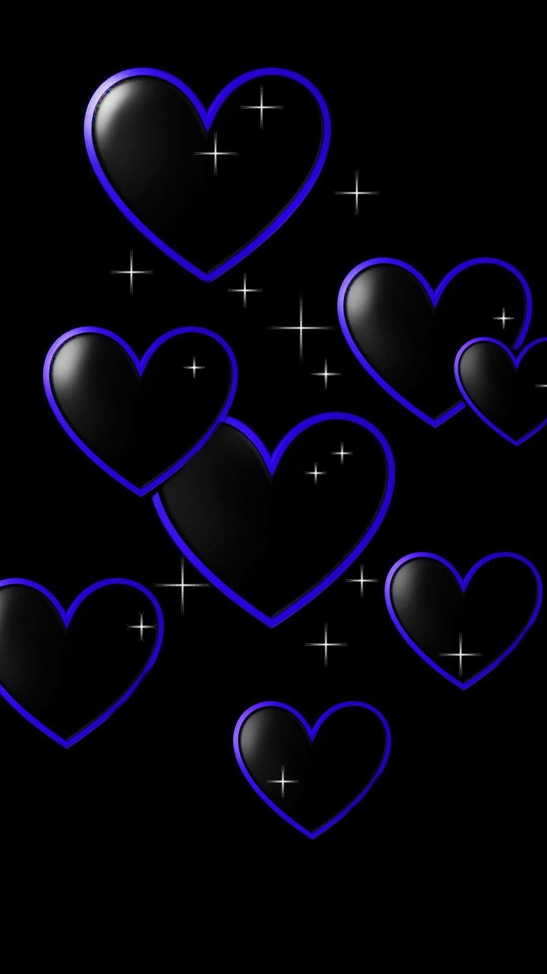 Black and Blue Hearts Wallpapers - Top Free Black and Blue Hearts ...